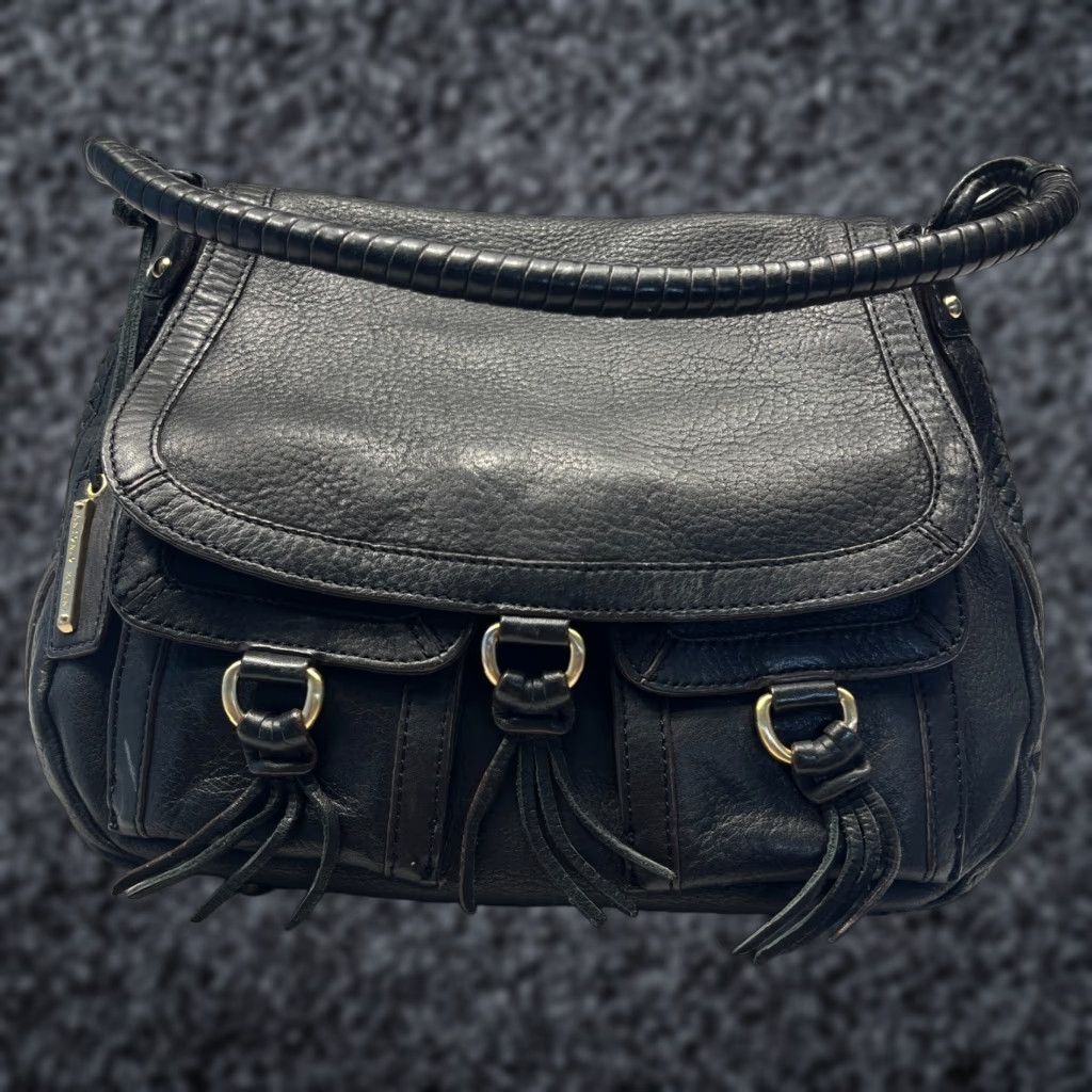 VINTAGE Antonio Melani Women's Hobo Bag Pebbled Leather Medium