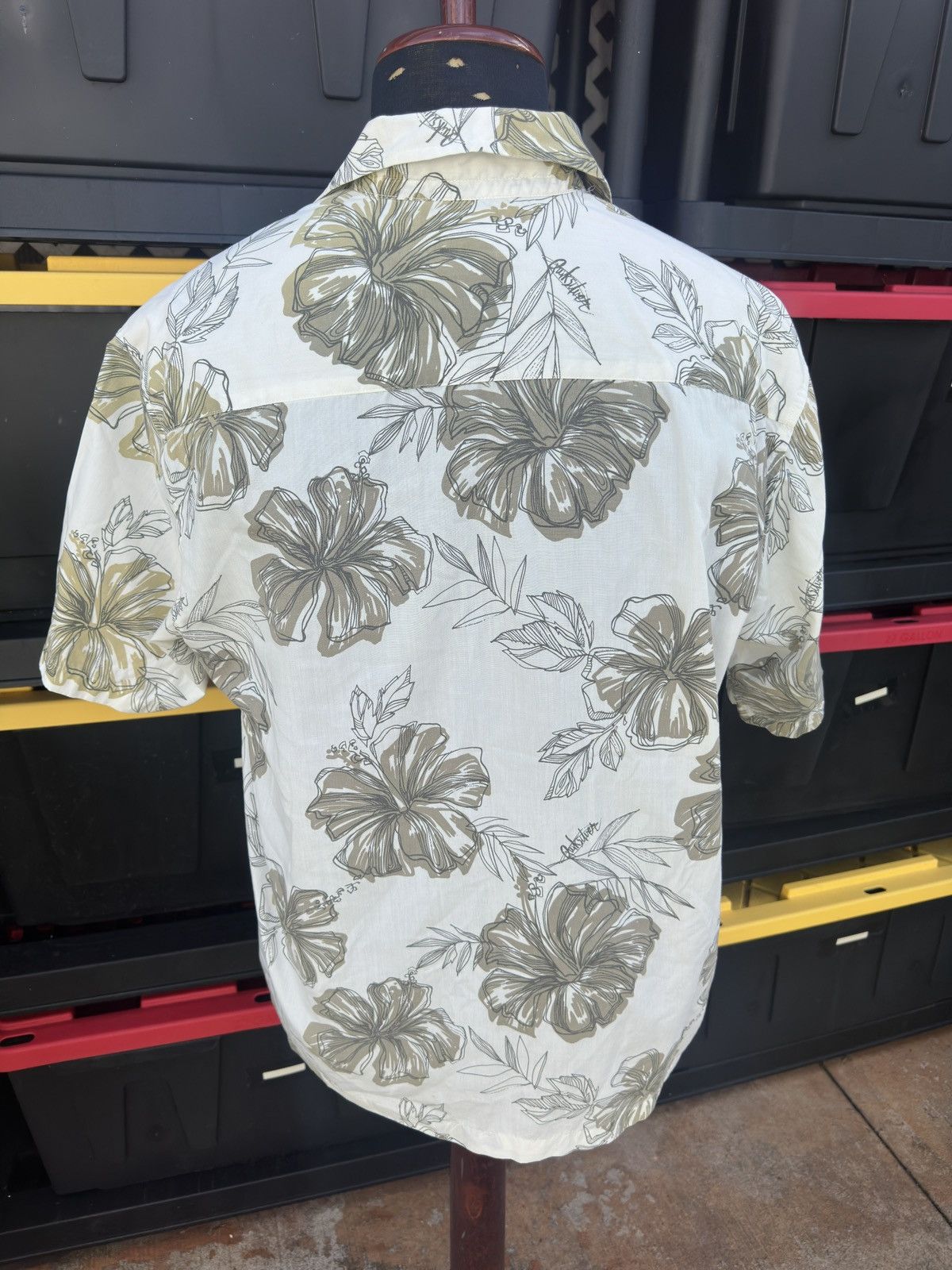 Quiksilver Quiksilver Hawaiian Print White/Gray Men's Medium Size US M / EU 48-50 / 2 - 2 Thumbnail