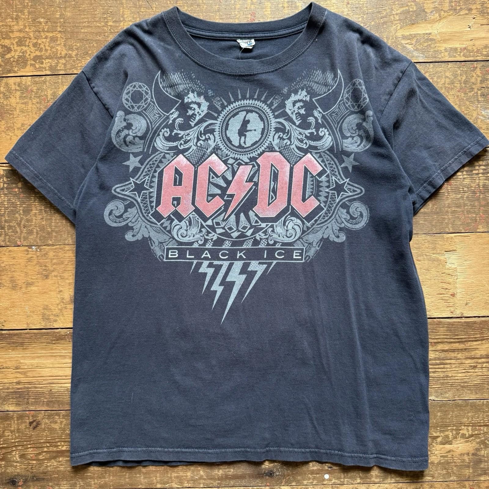 Anvil AC/DC “BLACK ICE” LARGE BLACK SHORT SLEEVE TEE SHIRT Size US L / EU 52-54 / 3 - 1 Thumbnail