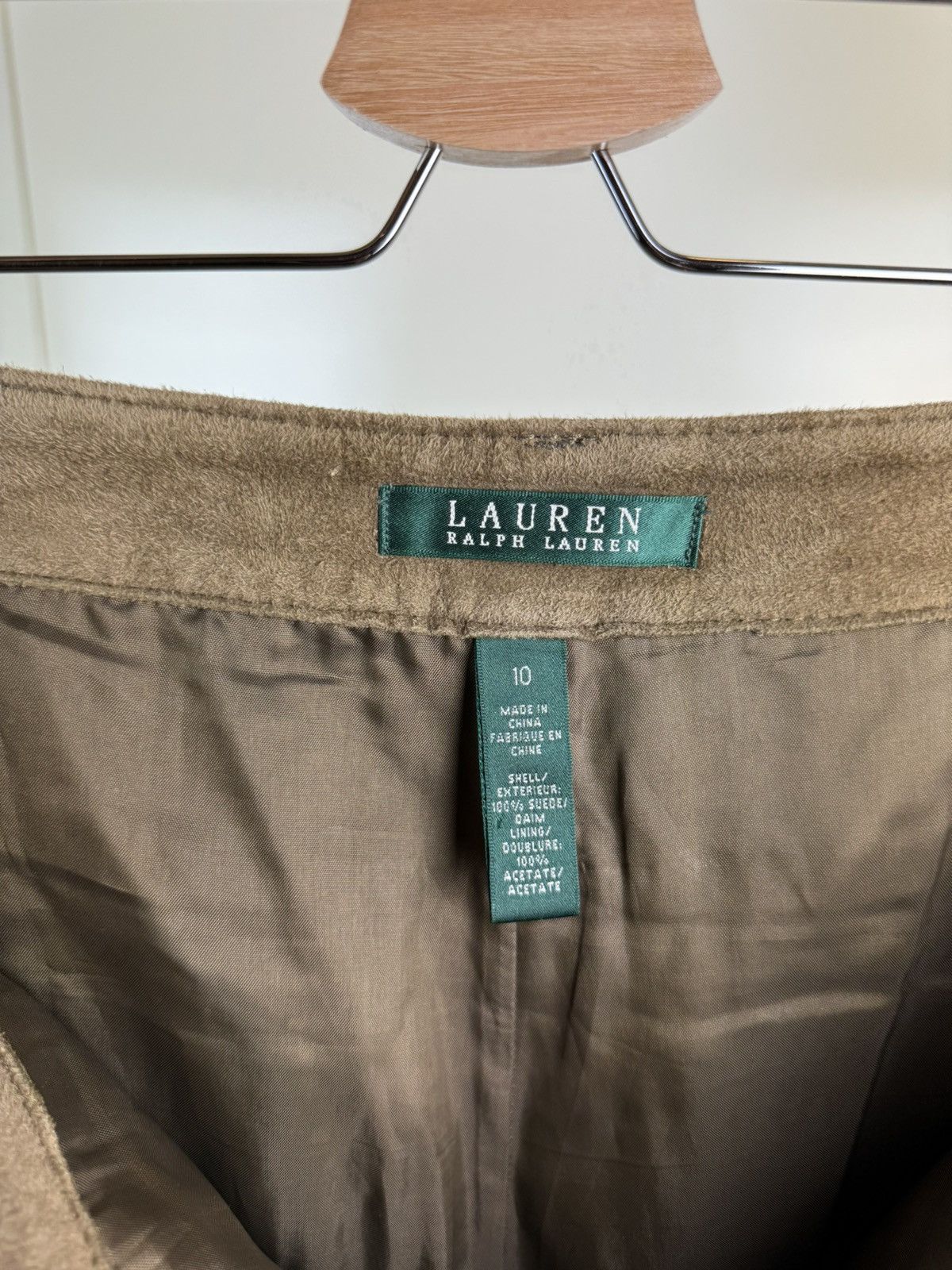 Lauren Ralph Lauren Ralph Lauren Suede Leather Brown Vtg Pants Trousers Cowboy Size 32" / US 10 / IT 46 - 17 Thumbnail