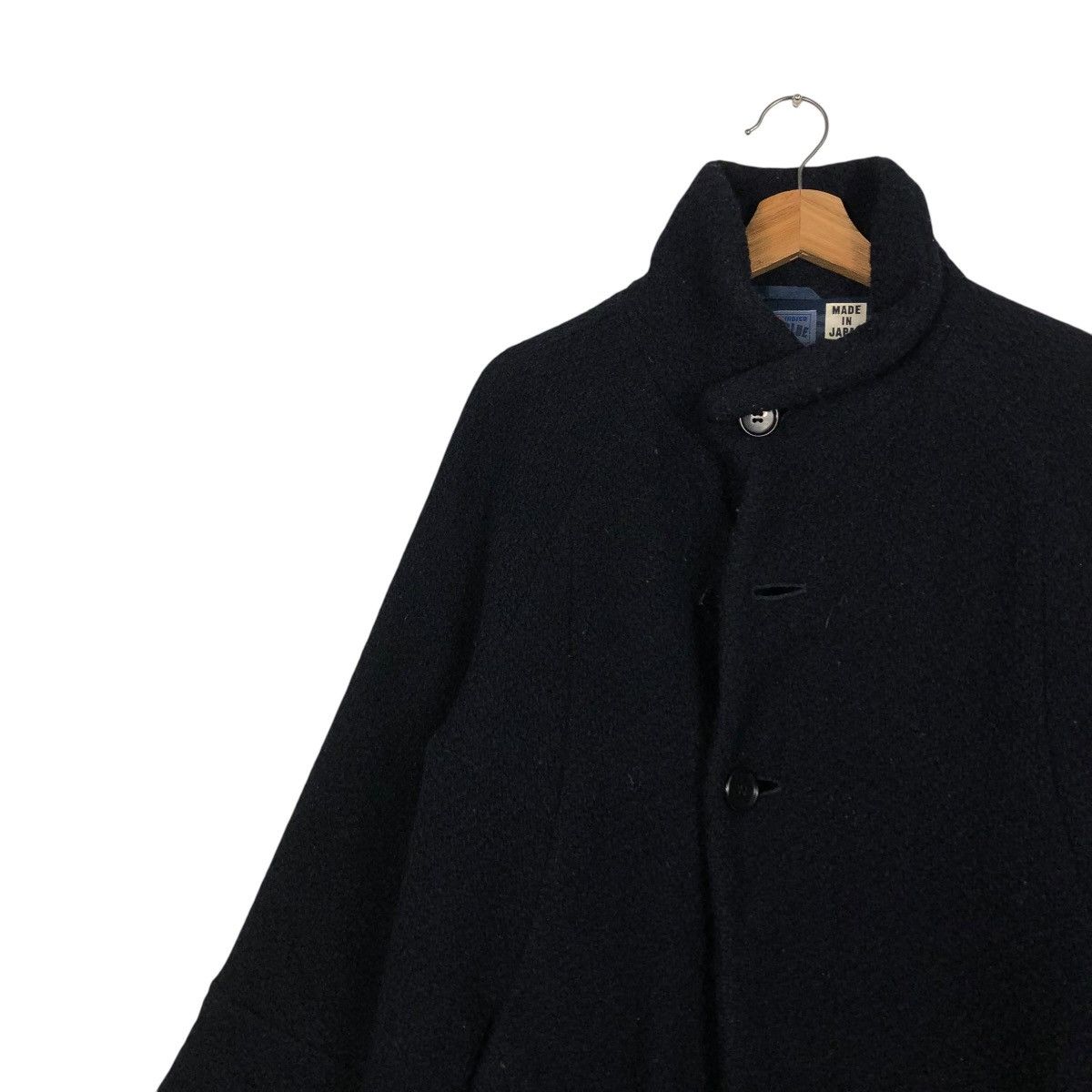 Blue Blue Japan 🔥VINTAGE WOOL JACKET TURTLE COLLAR BLUE BLUE JAPAN ARIGATO Size US M / EU 48-50 / 2 - 9 Thumbnail