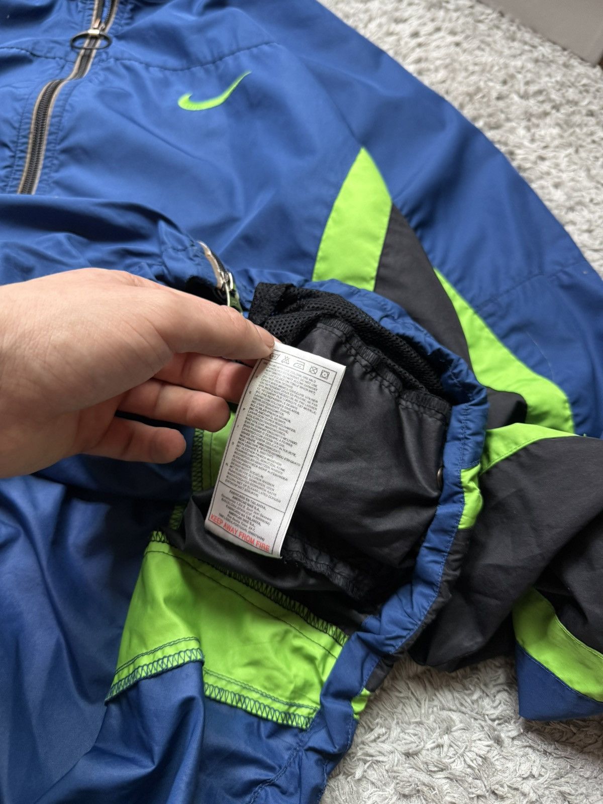 Nike 90s Nike Jacket Vintage Retro Nylon Logo Swoosh Drill Y2K Size US XL / EU 56 / 4 - 8 Thumbnail