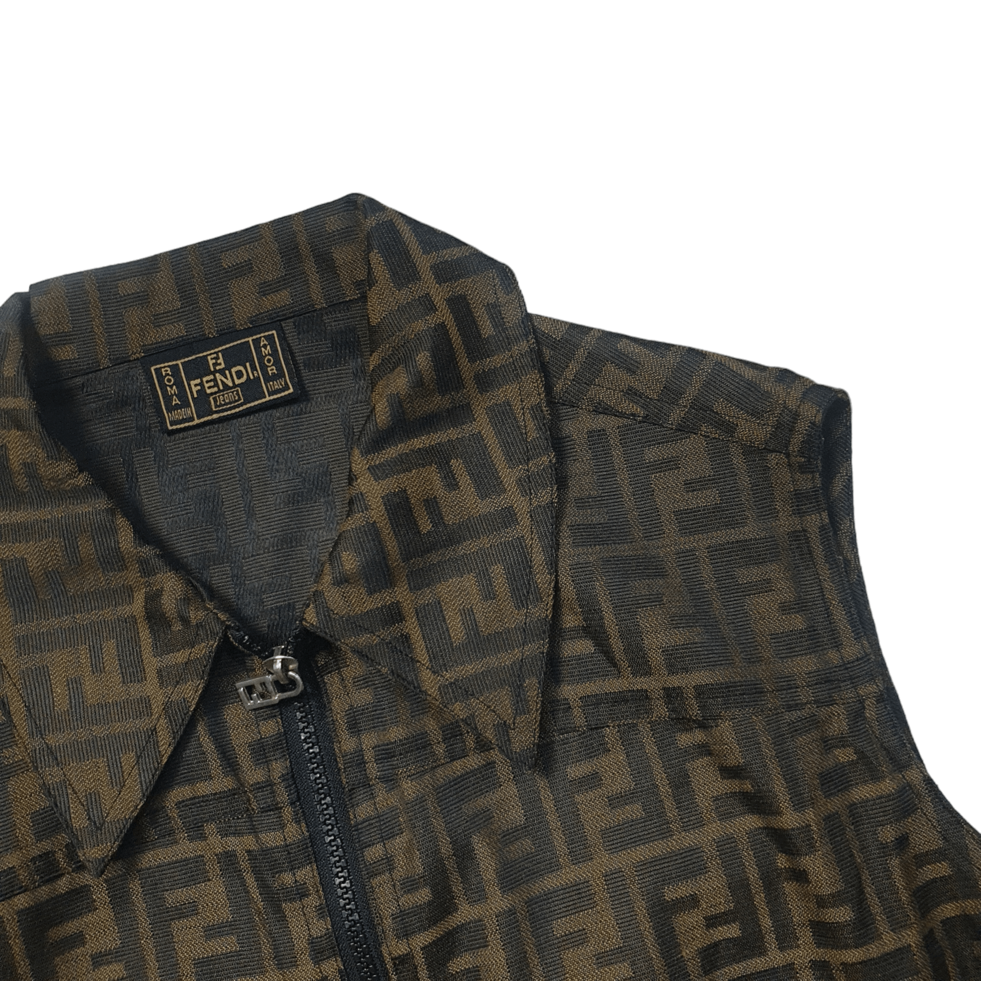 Fendi Vintage Fendi Zucca Vest Size M / US 6-8 / IT 42-44 - 4 Thumbnail