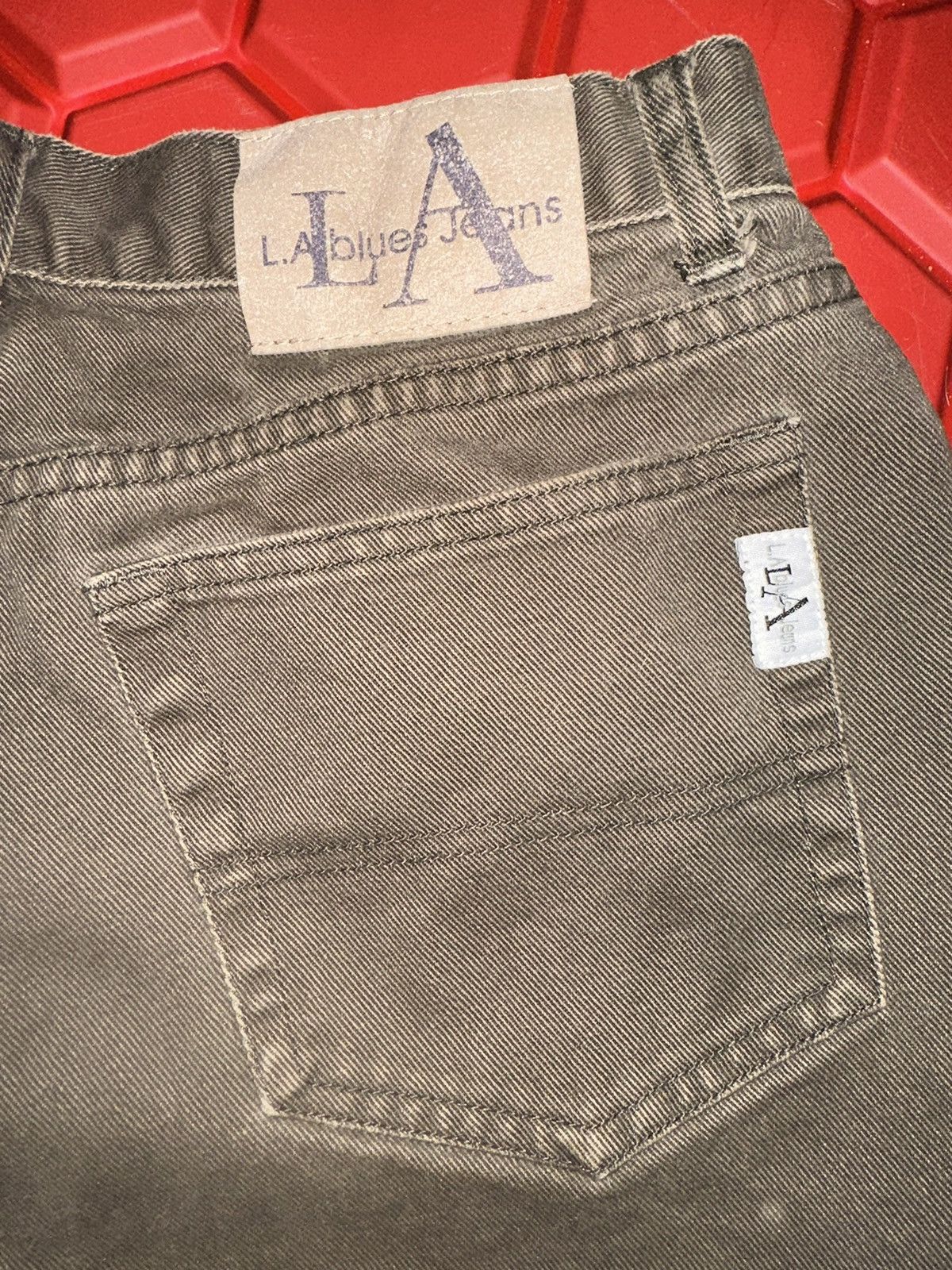 Vintage Vintage LA Blues Jeans 90’s Distressed Denim Grunge Grail Size US 32 / EU 48 - 6 Thumbnail