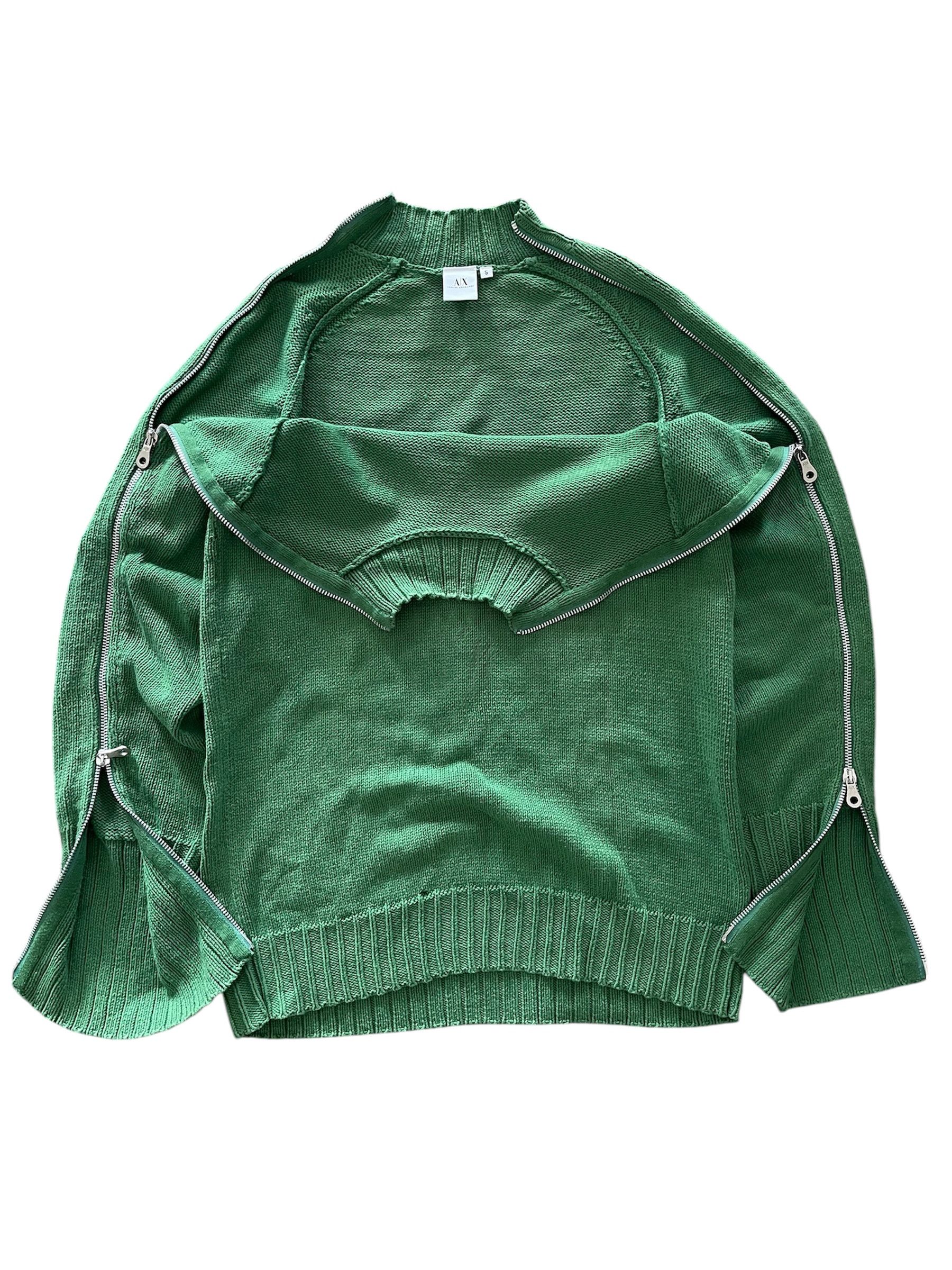 Armani Exchange A/X Knit Jumper Pullover Long Zipper Size US S / EU 44-46 / 1 - 2 Thumbnail