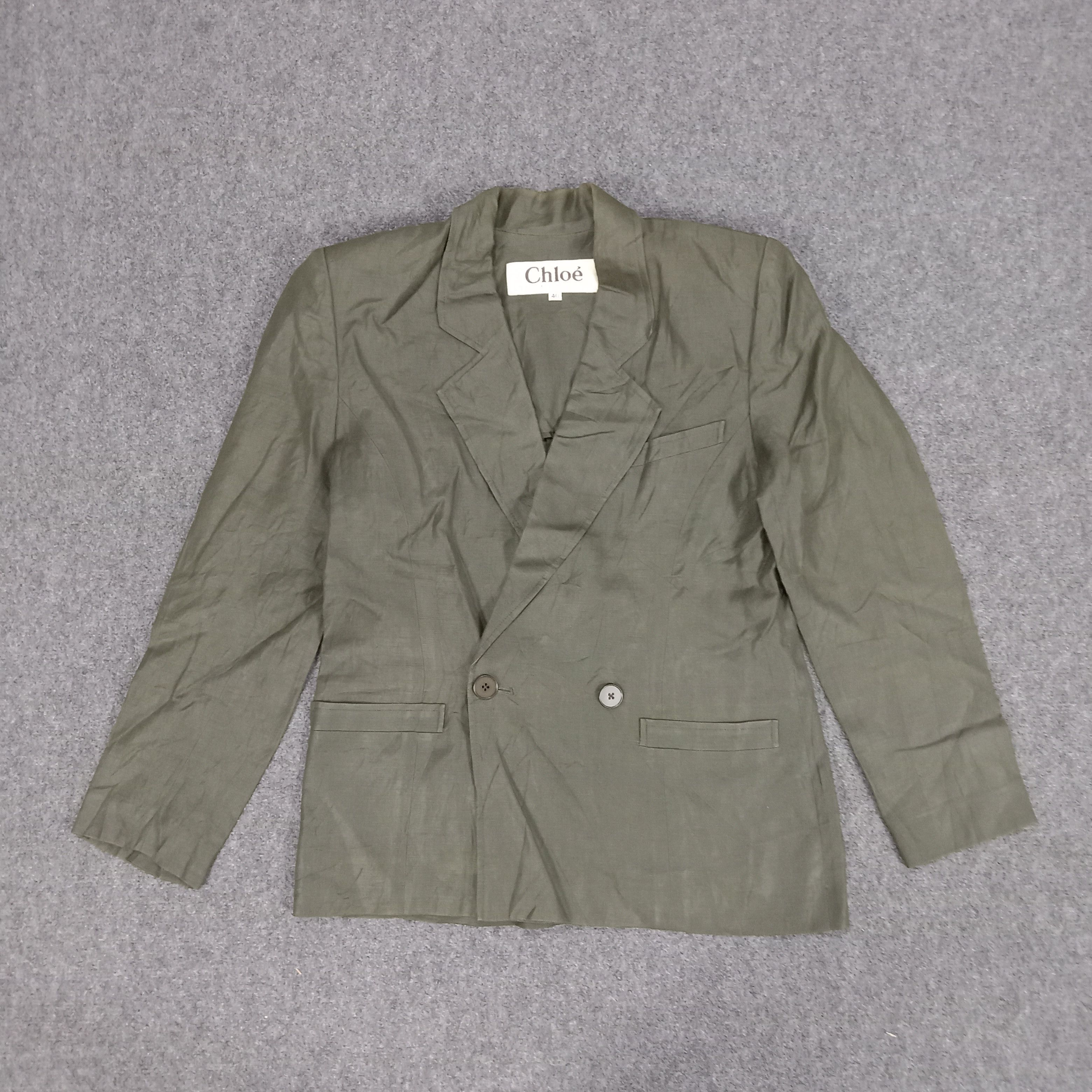 Vintage Chloe Italian Brand Casual Blazer Jacket Size 34S - 1 Thumbnail