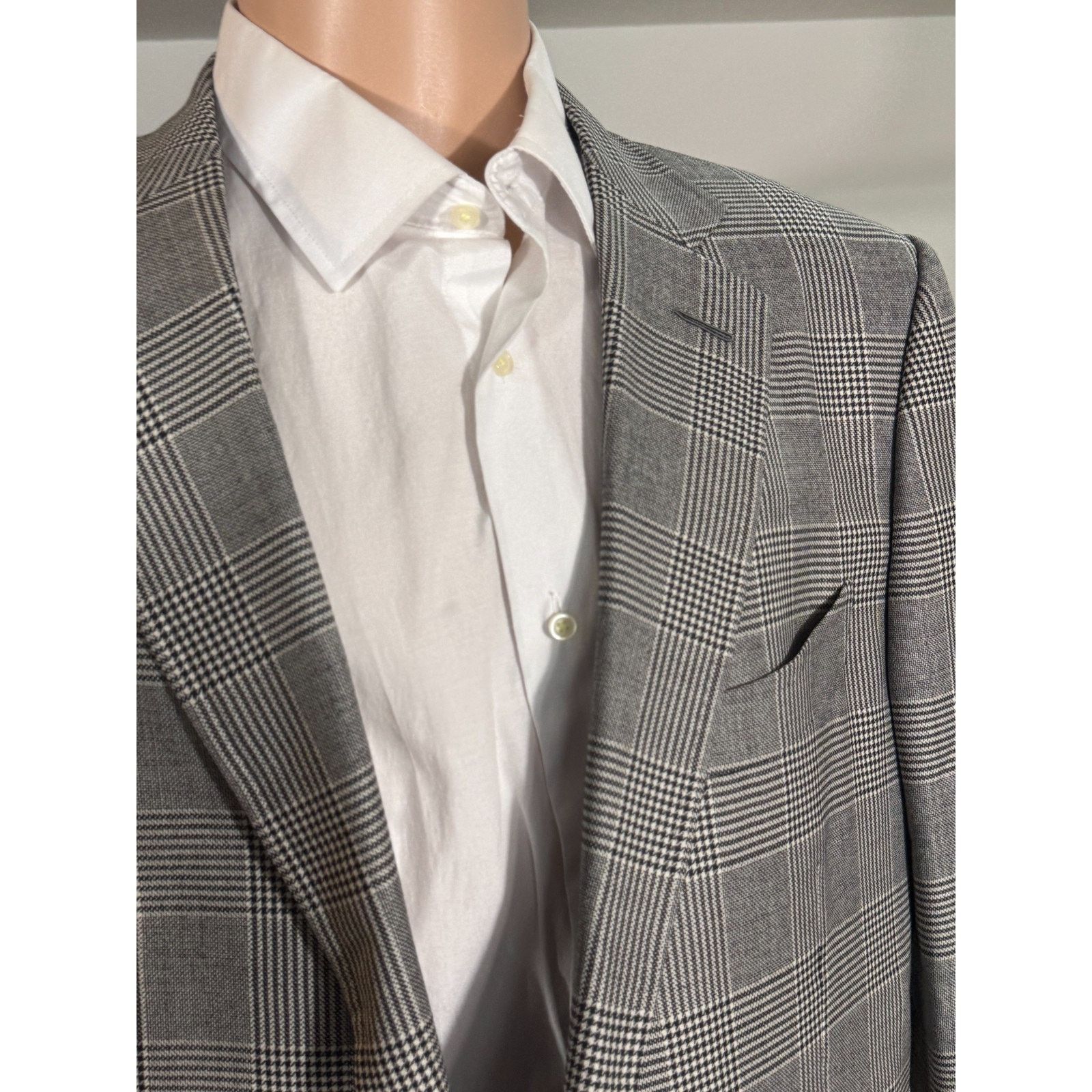 Tom Ford Tom Ford New w Tags PrinceWales Houndstooth Blazer 56 EU 46R Size 46R - 5 Thumbnail