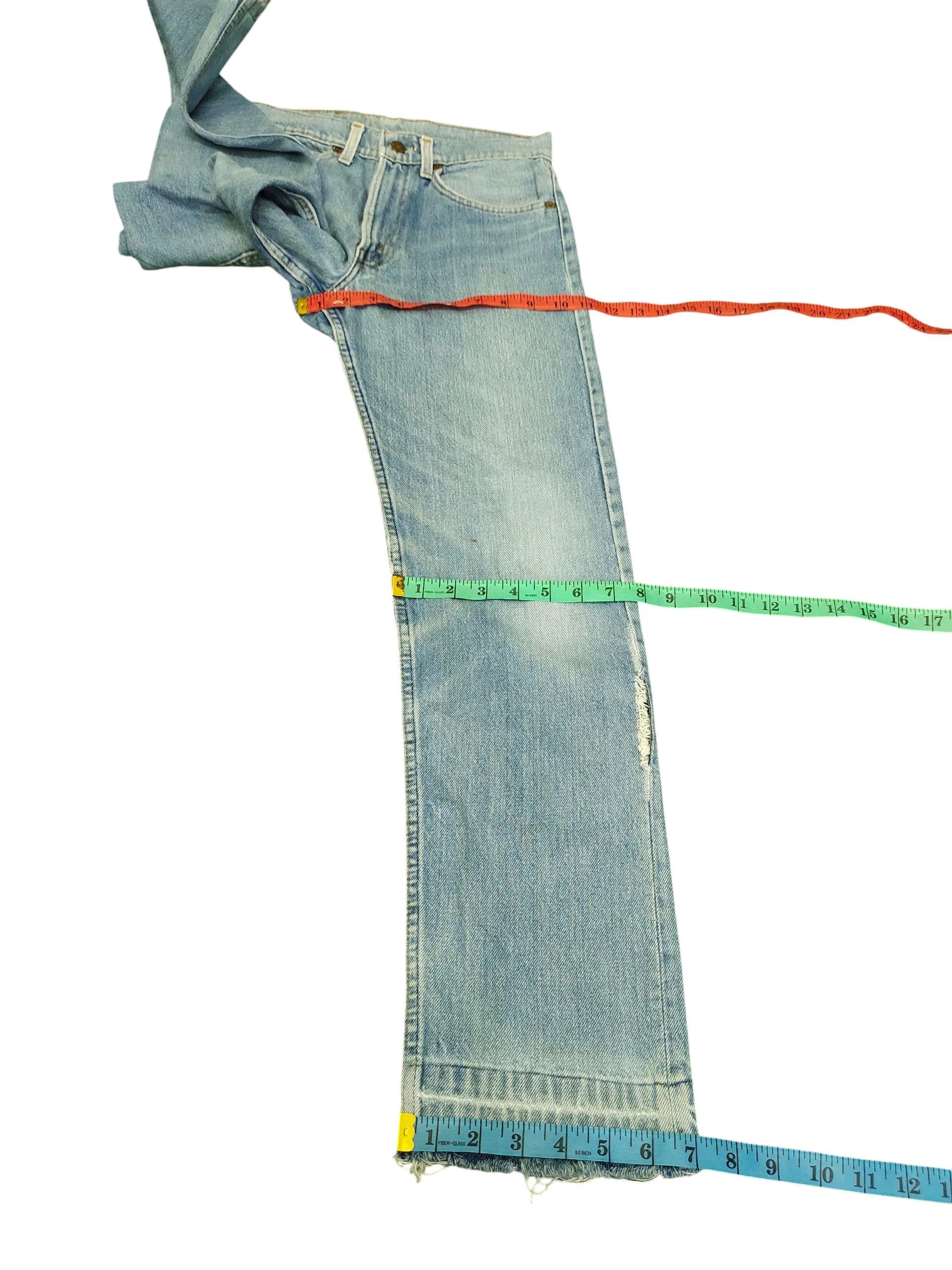 Levi's Vintage Clothing Vintage 80s Levis 505 Distress Faded Denim Jeans Size US 28 / EU 44 - 9 Thumbnail