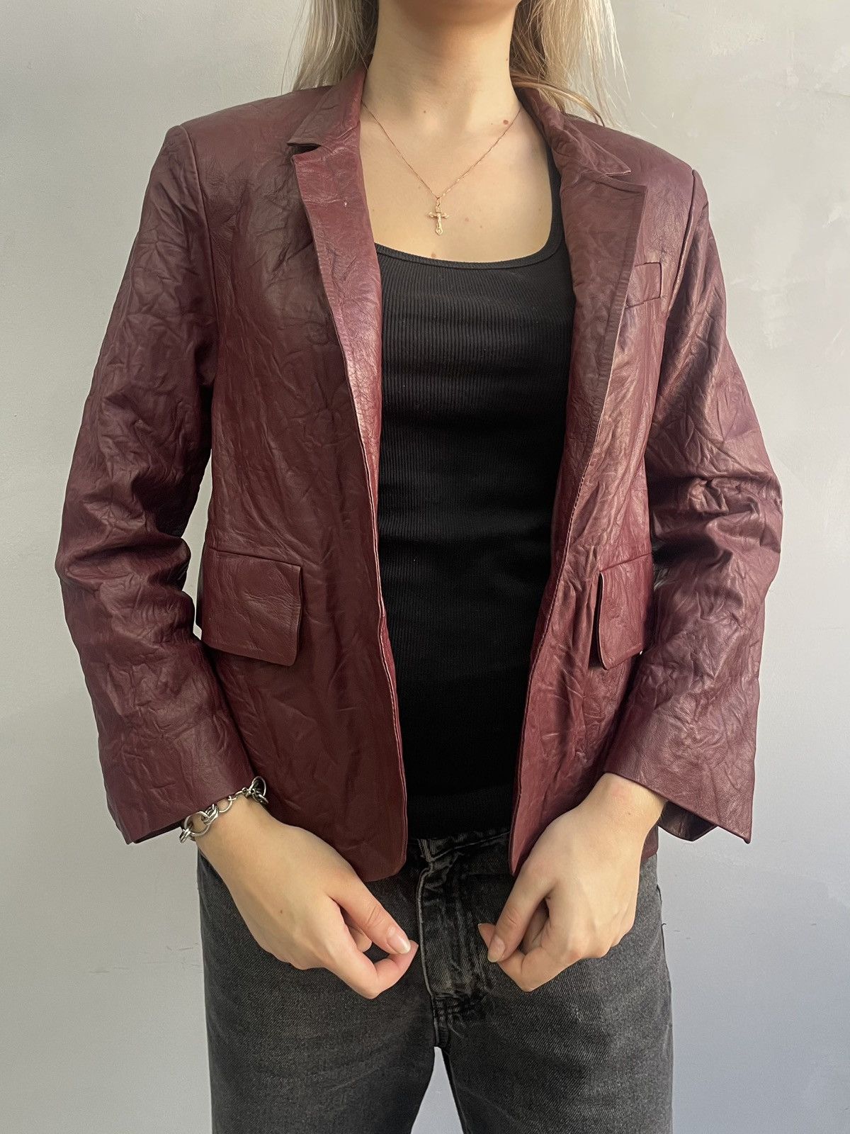 Zadig & Voltaire Zadig & Voltaire avant garde leather blazer designer Size S / US 4 / IT 40 - 2 Thumbnail