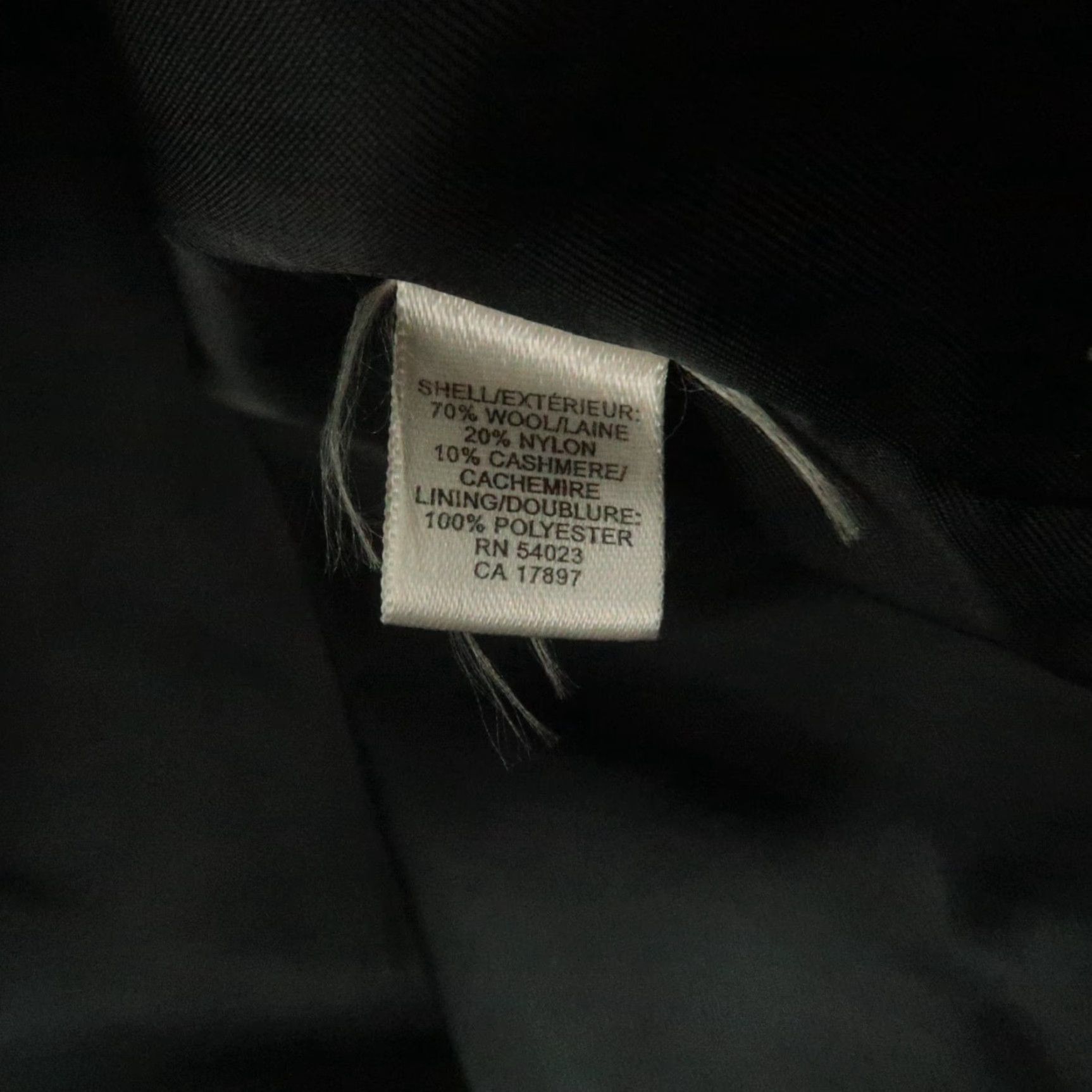 Banana Republic VINTAGE Banana Republic Jacket Mens M Black Wool Cashmere Full Zip Pockets Size US M / EU 48-50 / 2 - 5 Thumbnail