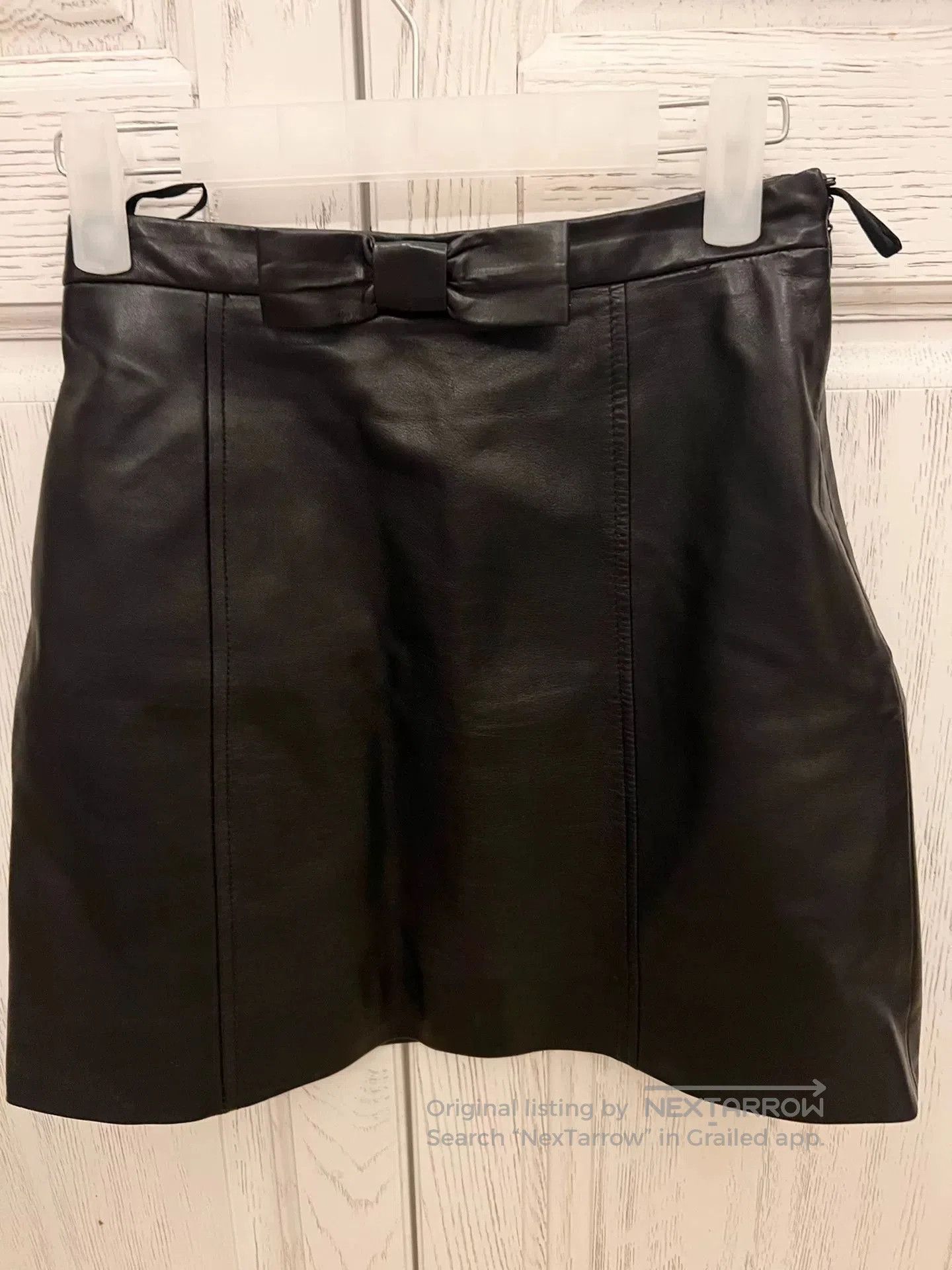 Miu Miu Miumiu Lambskin Mini Skirt. Size 39" - 1 Thumbnail