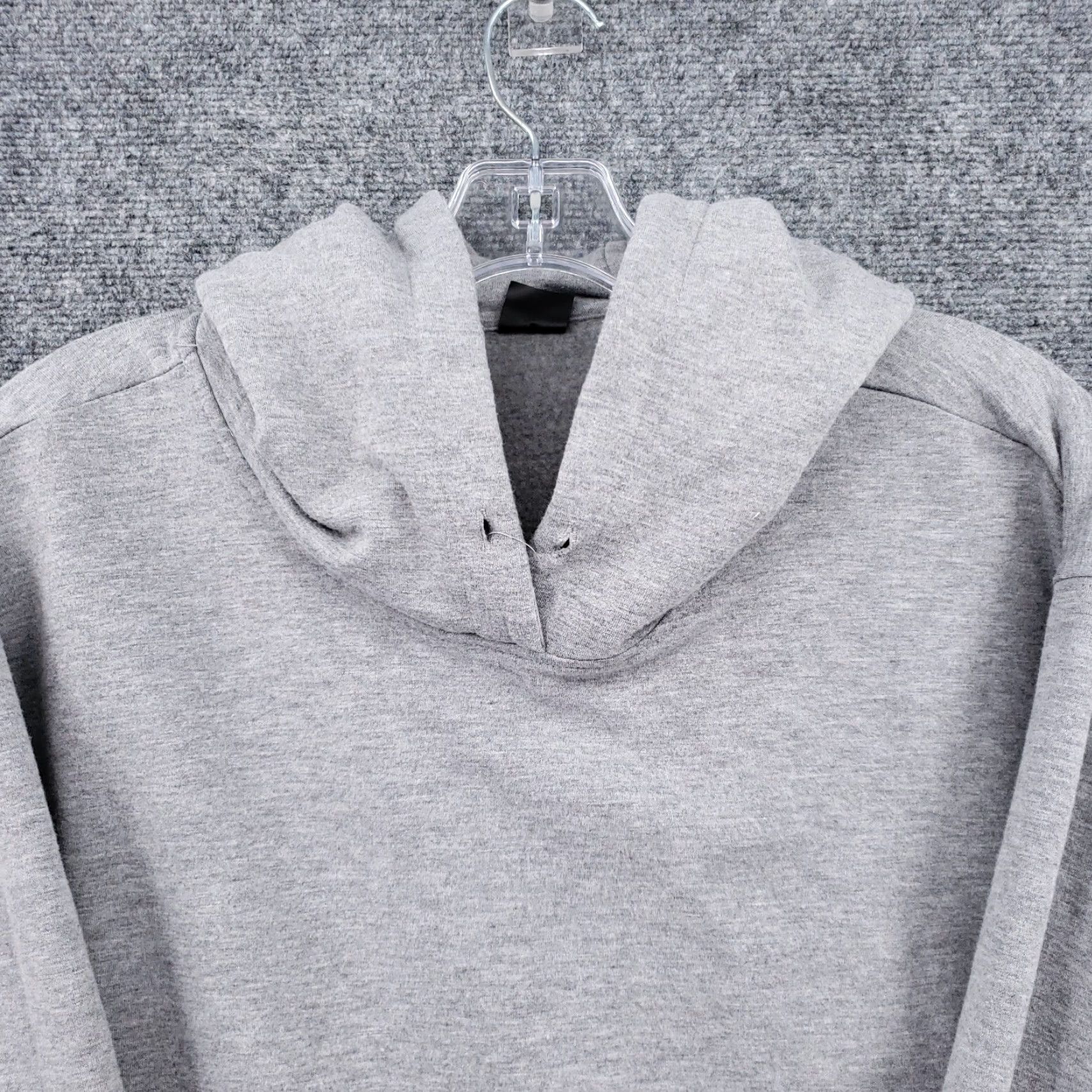 Vintage AR-33 Hoodie Womens L Gray Cropped Pullover Hooded Long Sleeve Athleisure Shirt Size L / US 10 / IT 46 - 6 Thumbnail