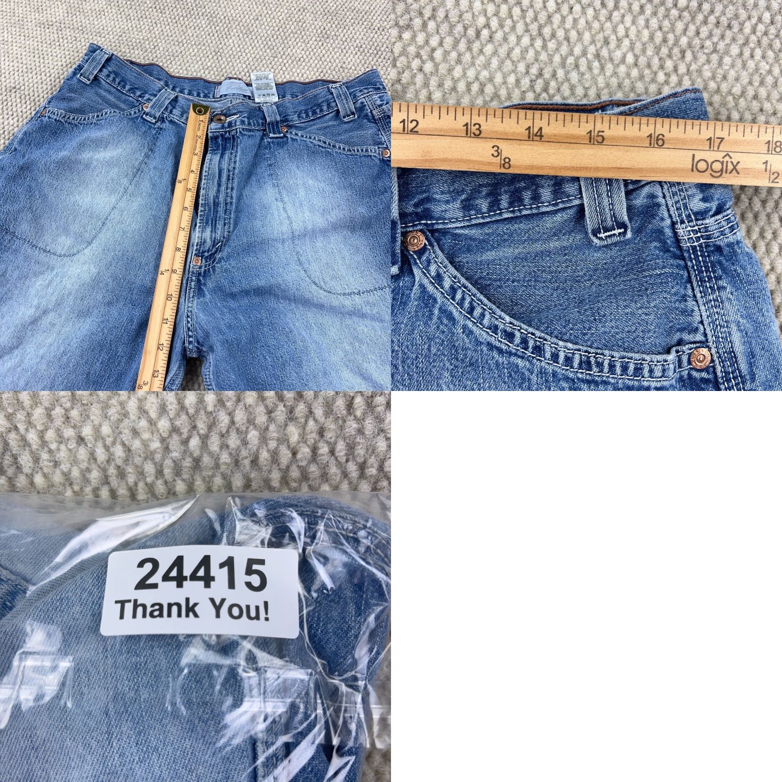 Levi's VINTAGE Levi's Short Men 36 Relaxed Denim 10 in 5-Pocket Blue Medio Wash Jorts 2000s 90s Logo Mens Size US 36 / EU 52 - 9 Thumbnail