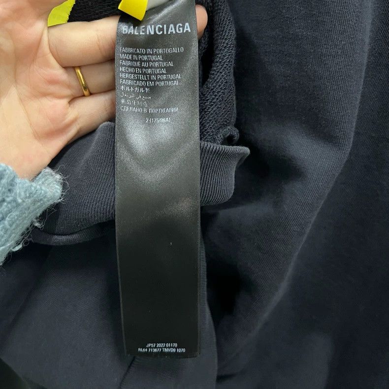 Balenciaga Balenciaga Black 3XL printed hoodie Size US M / EU 48-50 / 2 - 4 Thumbnail