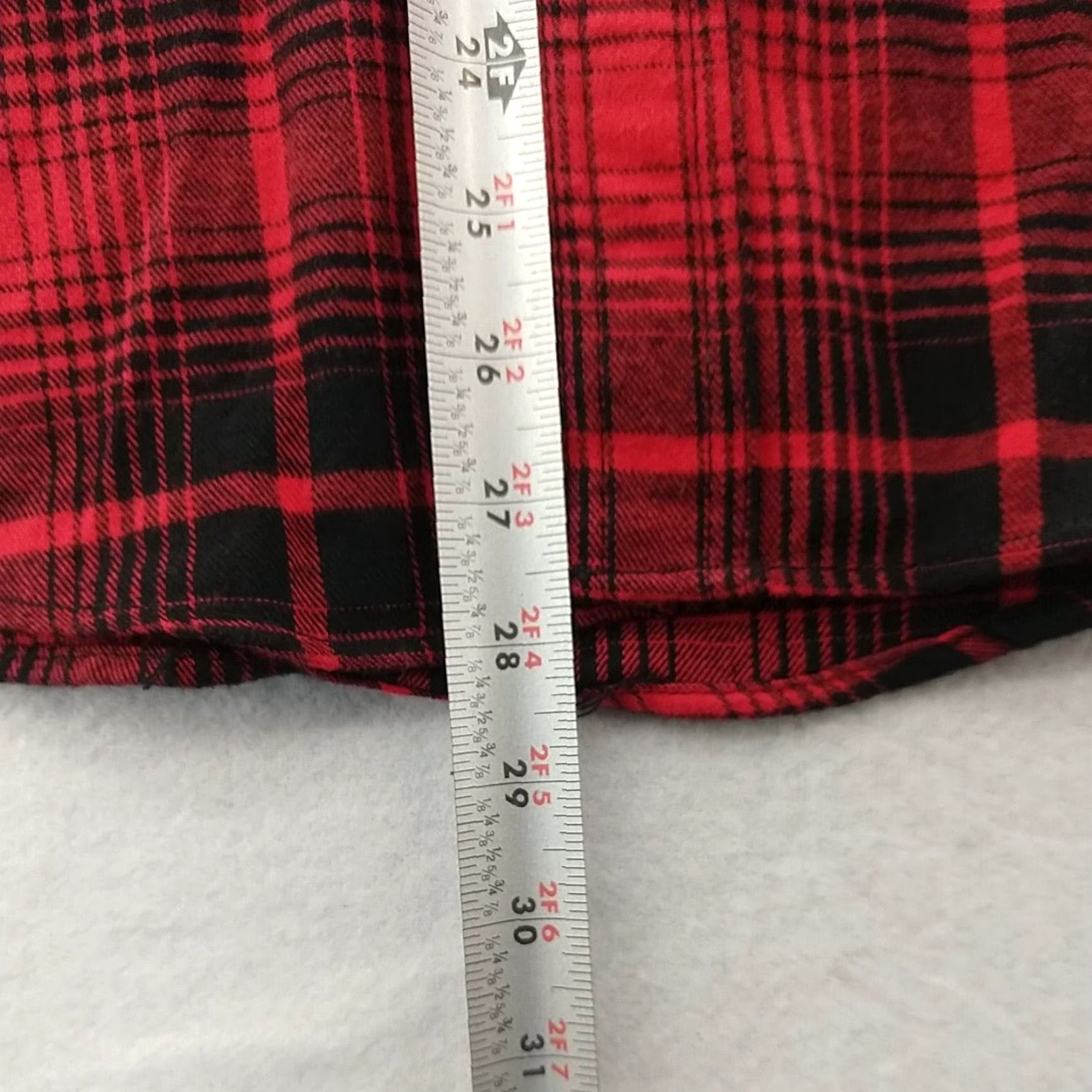 Camel Red Camel Button-Up Shirt Mens Small Red Plaid Flannel Long Sleeve Easy Care Size US S / EU 44-46 / 1 - 5 Thumbnail