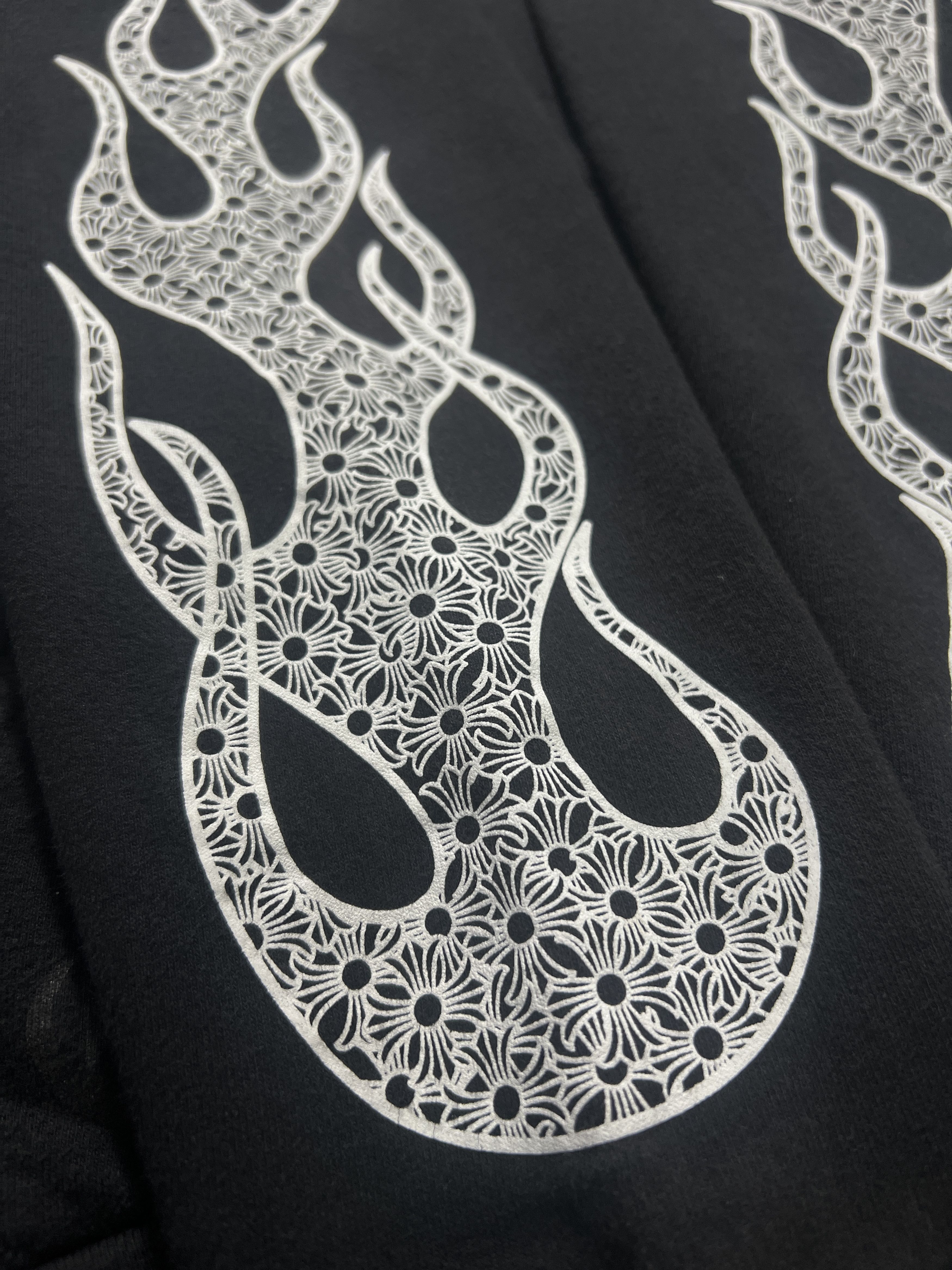 Chrome Hearts Chrome Hearts Flame Sleeve Hoodie Black M Size US M / EU 48-50 / 2 - 7 Thumbnail