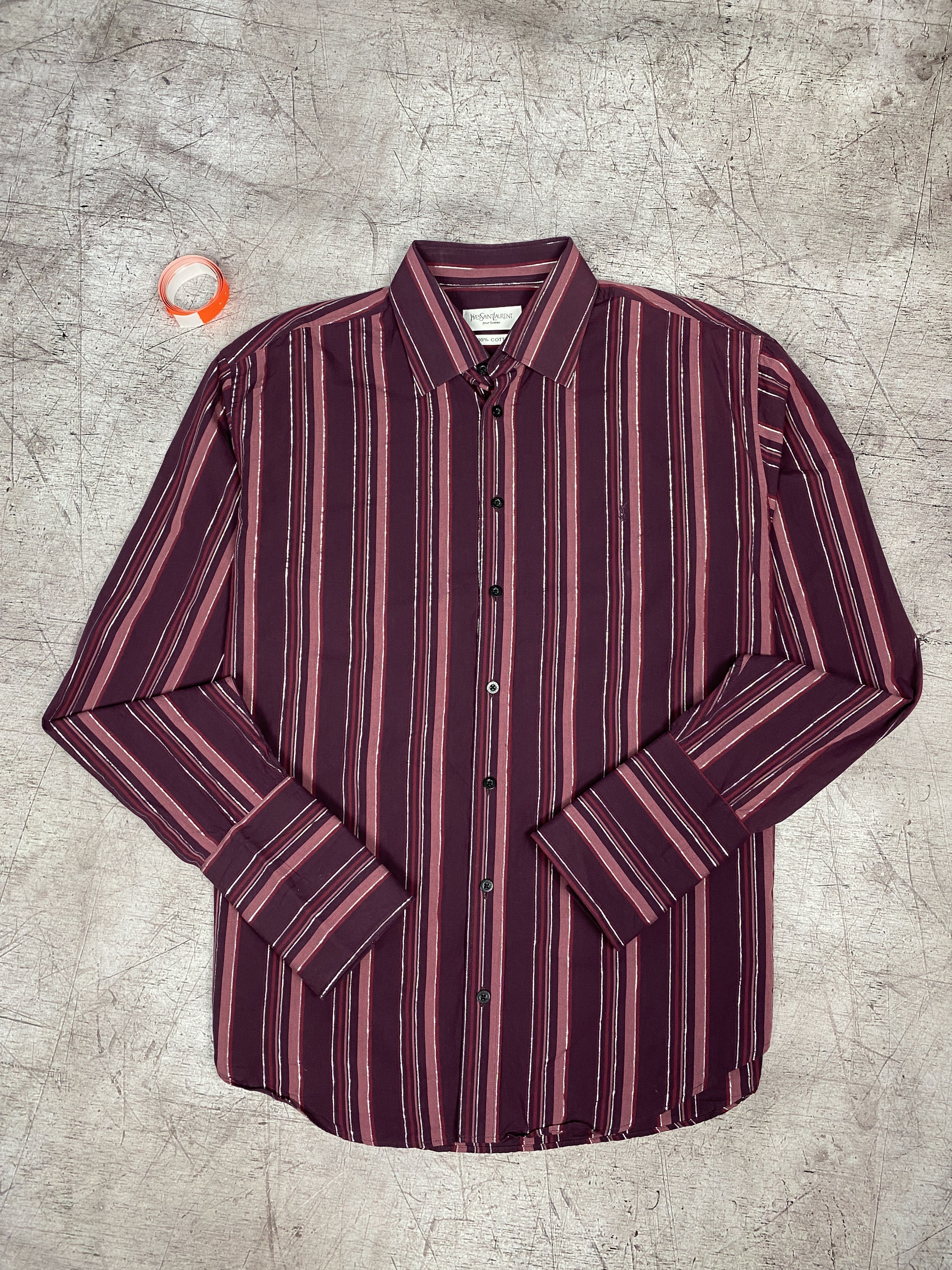 Yves Saint Laurent Yves Saint Laurent Vintage Long Sleeve Shirt on cufflinks Size US L / EU 52-54 / 3 - 1 Thumbnail