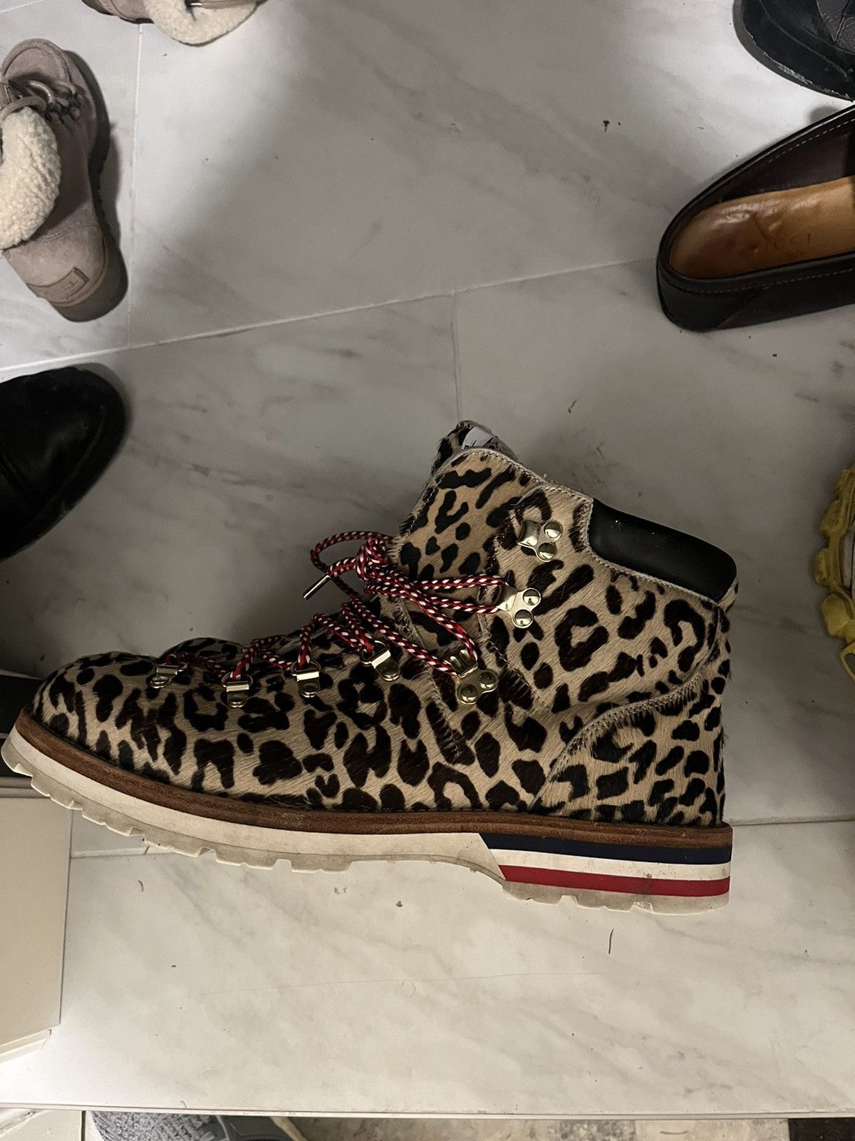 Kith Moncler Ronnie Fieg Leopard Moncler Kith Boots Grailed