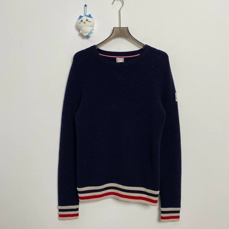 Moncler Moncler Thom Browne Striped Logo Sweater - dmc Size US M / EU 48-50 / 2 - 1 Thumbnail