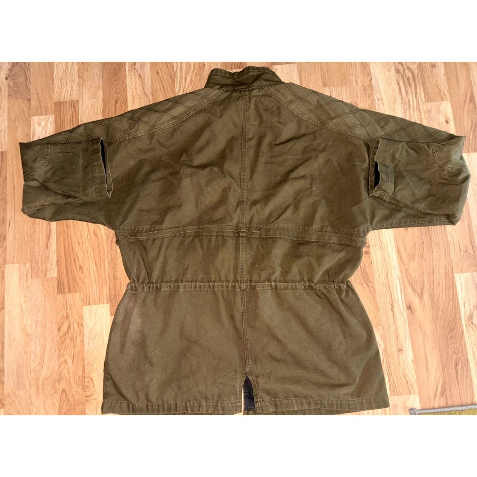 Nike VINTAGE Nike Jacket Made For Champs Sports Full Zip Adjust Waist Green Plaid Lined LG Mens Size US L / EU 52-54 / 3 - 5 Thumbnail
