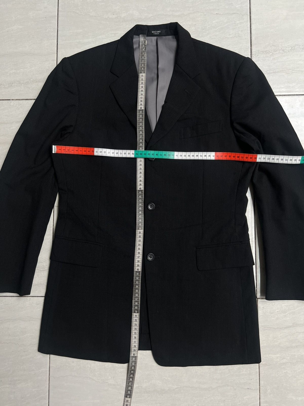 Yohji Yamamoto SACSNY Y’SACCS Yohji Yamamoto Striped Suit Size US S / EU 44-46 / 1 - 8 Thumbnail