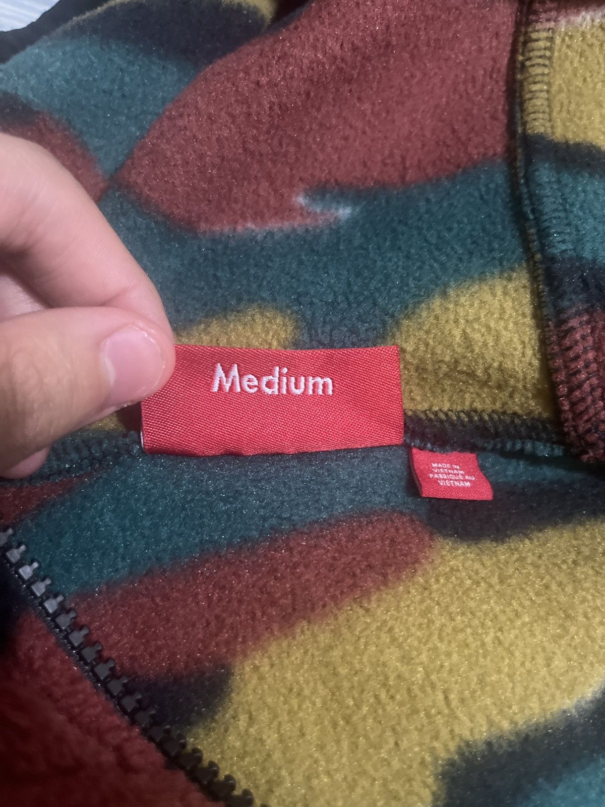 Supreme Supreme camo polor tech face mask zip up hoodie Size US M / EU 48-50 / 2 - 4 Thumbnail