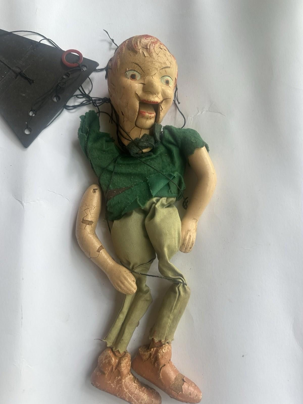 Designer Antique Vintage Peter Pan Puppet Wooden & Plaster Size ONE SIZE - 1 Thumbnail