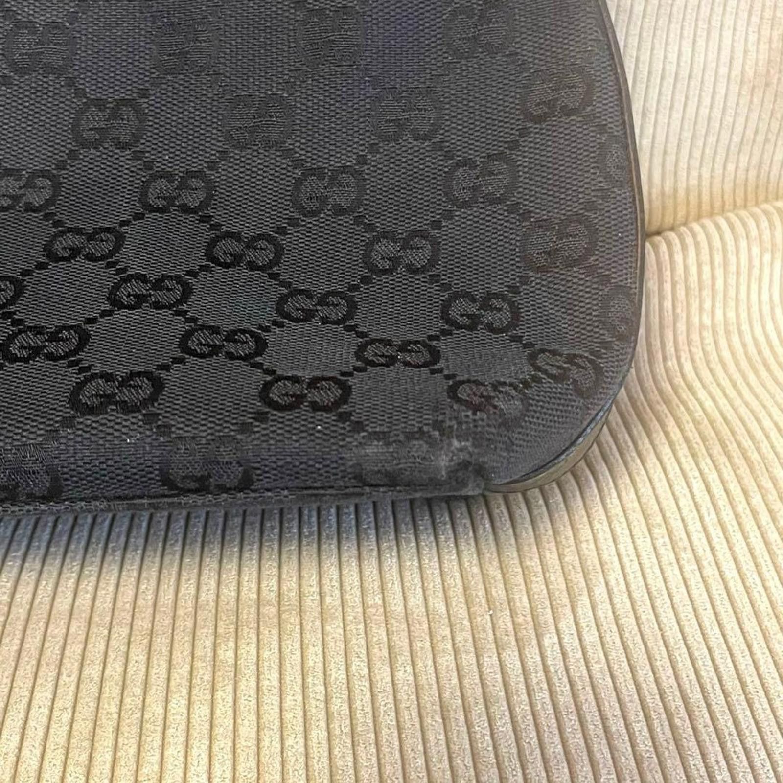 Gucci Gucci - Black Monogram Canvas Shoulder Bag Size ONE SIZE - 7 Thumbnail