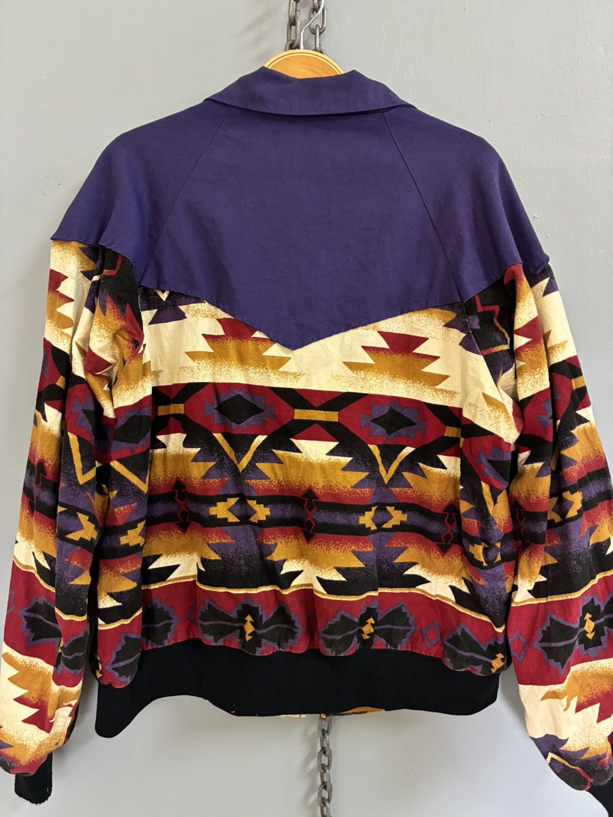 Vintage Vintage 80s Early Man Images Navajo Aztec motive jacket Size US L / EU 52-54 / 3 - 4 Thumbnail