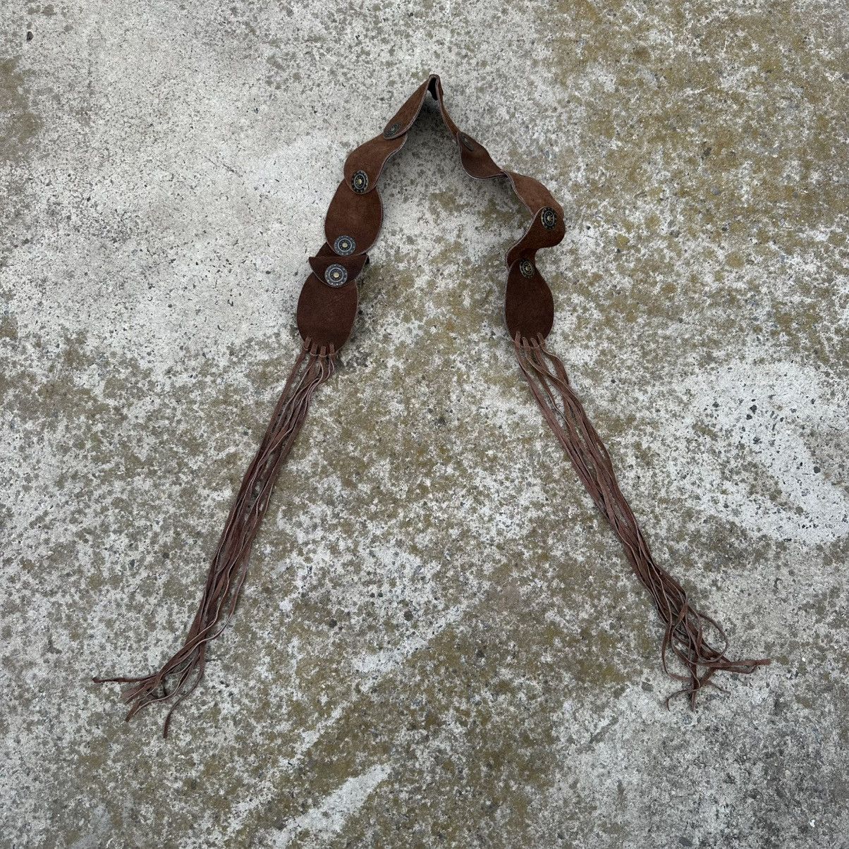 Japanese Brand Vintage Japanese Style Leather Belt Hype Beast Y2K 00s Size ONE SIZE - 4 Thumbnail