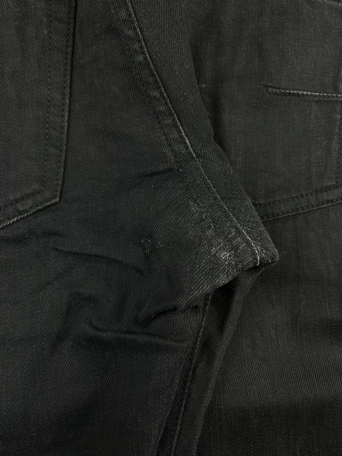 Dior AW08 Dior Homme Waxed Coated Denim Black Size US 30 / EU 46 - 9 Thumbnail