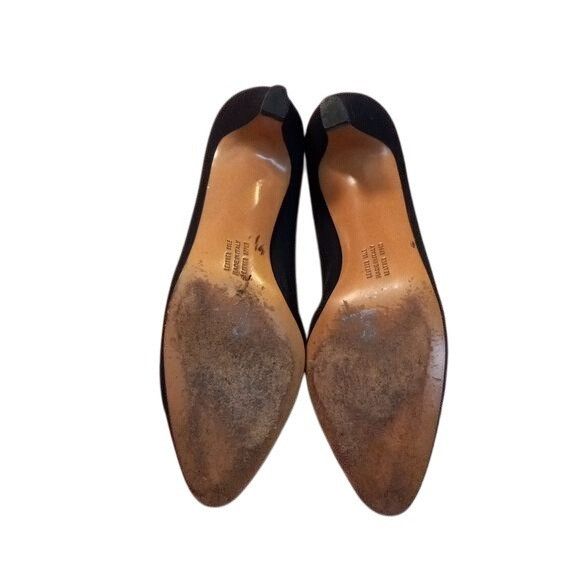 Salvatore Ferragamo Salvatore Ferragamo Leather Sole Pointed Toe Kitten Heels Pu Size US 8.5 / IT 38.5 - 4 Thumbnail