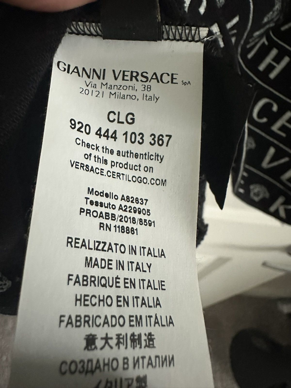Kith × Versace Kith x Versace Monogram Tee Size US M / EU 48-50 / 2 - 6 Thumbnail
