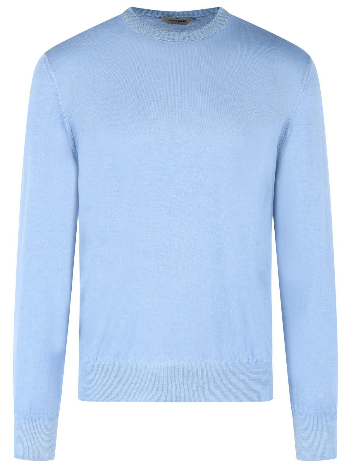 Gran Sasso GRAN SASSO Light Blue Virgin Wool Sweater Size US M / EU 48-50 / 2 - 1 Thumbnail