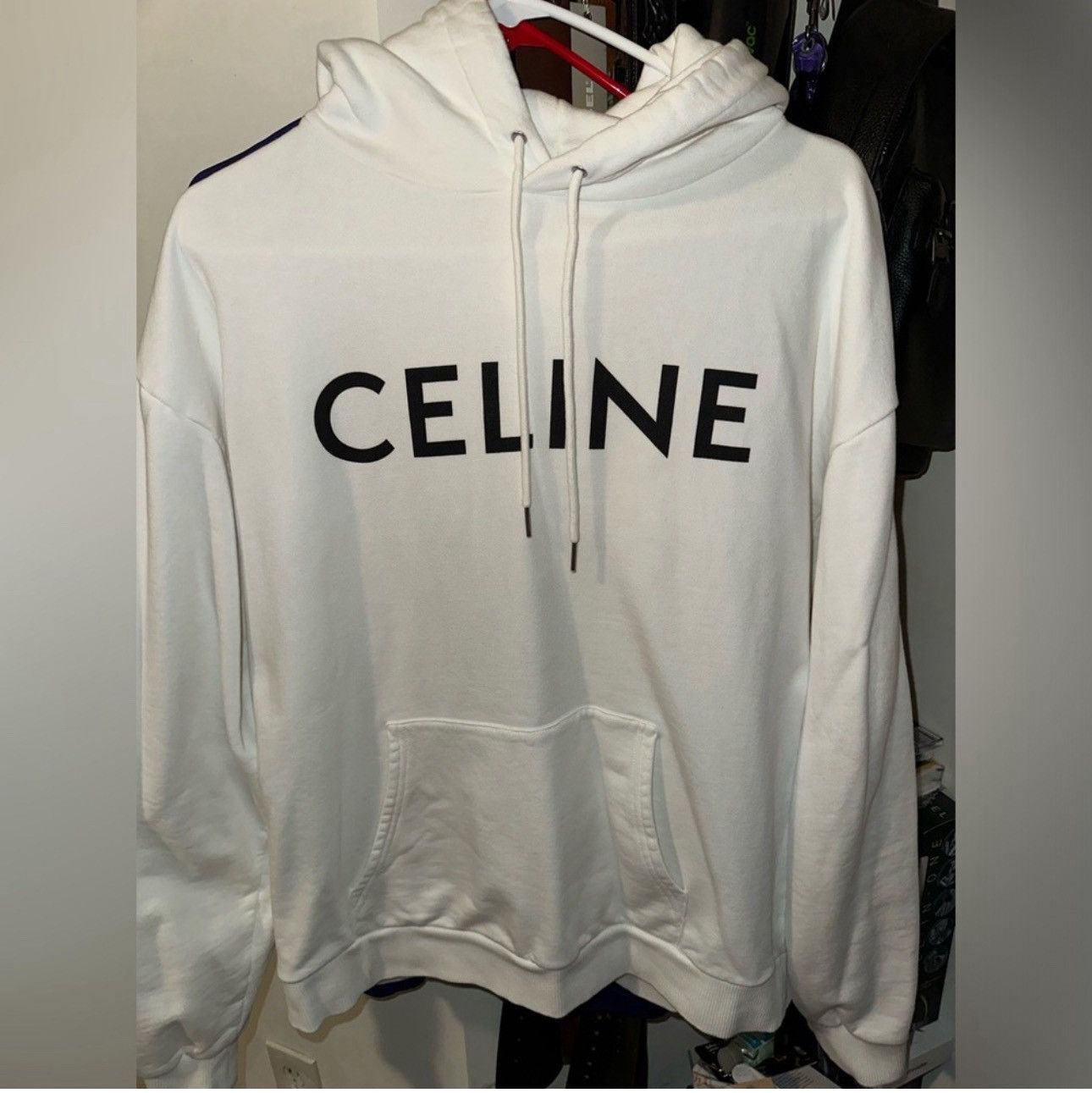 Celine CELINE logo hoodie Size US XL / EU 56 / 4 - 4 Thumbnail