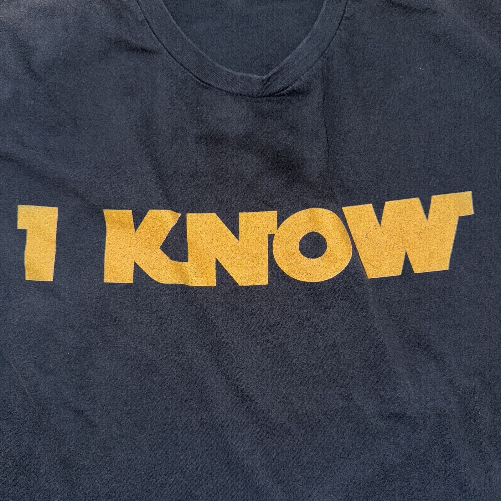 Vintage Star Wars Hans Solo I KNOW T shirt size XL Black Gold 22x28 Size US L / EU 52-54 / 3 - 2 Thumbnail