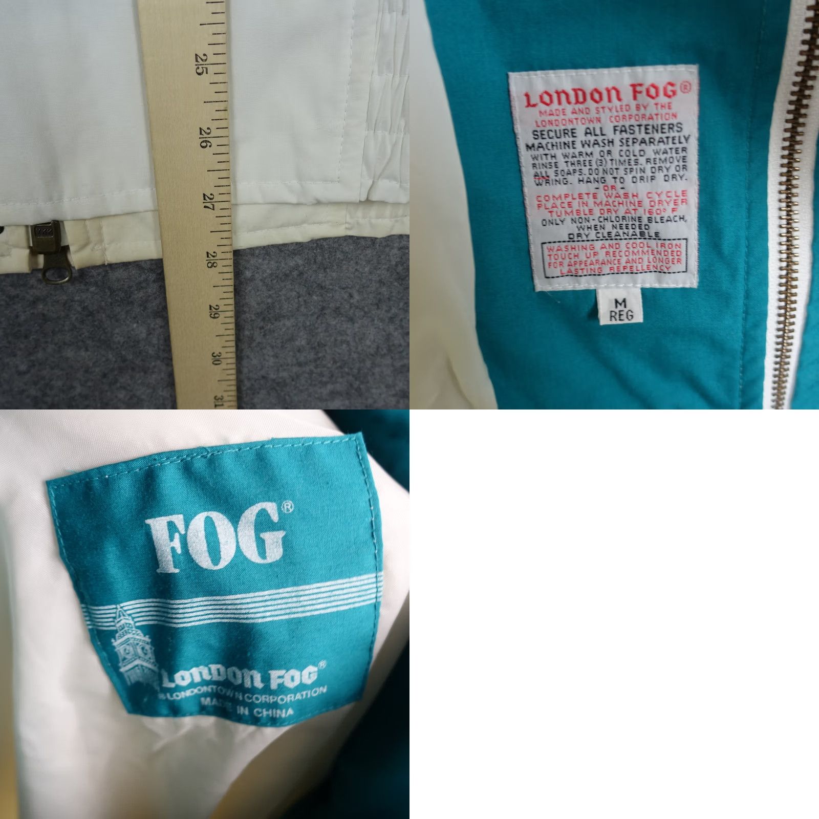 London Fog VINTAGE London Fog Jacket Mens M Beige Bomber Jacket Coat Snowflake 80s 90s Mens Size US M / EU 48-50 / 2 - 10 Thumbnail