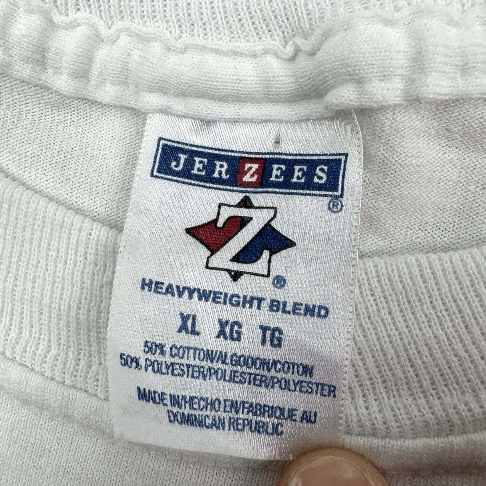 Jerzees VINTAGE Najee Mind Over Matter Tour T Shirt Adult XL Band Tee Jazz Saxophone Y2K Mens White Cotton Polyester Crew Neck Short Sleeve solids Size US XL / EU 56 / 4 - 4 Thumbnail