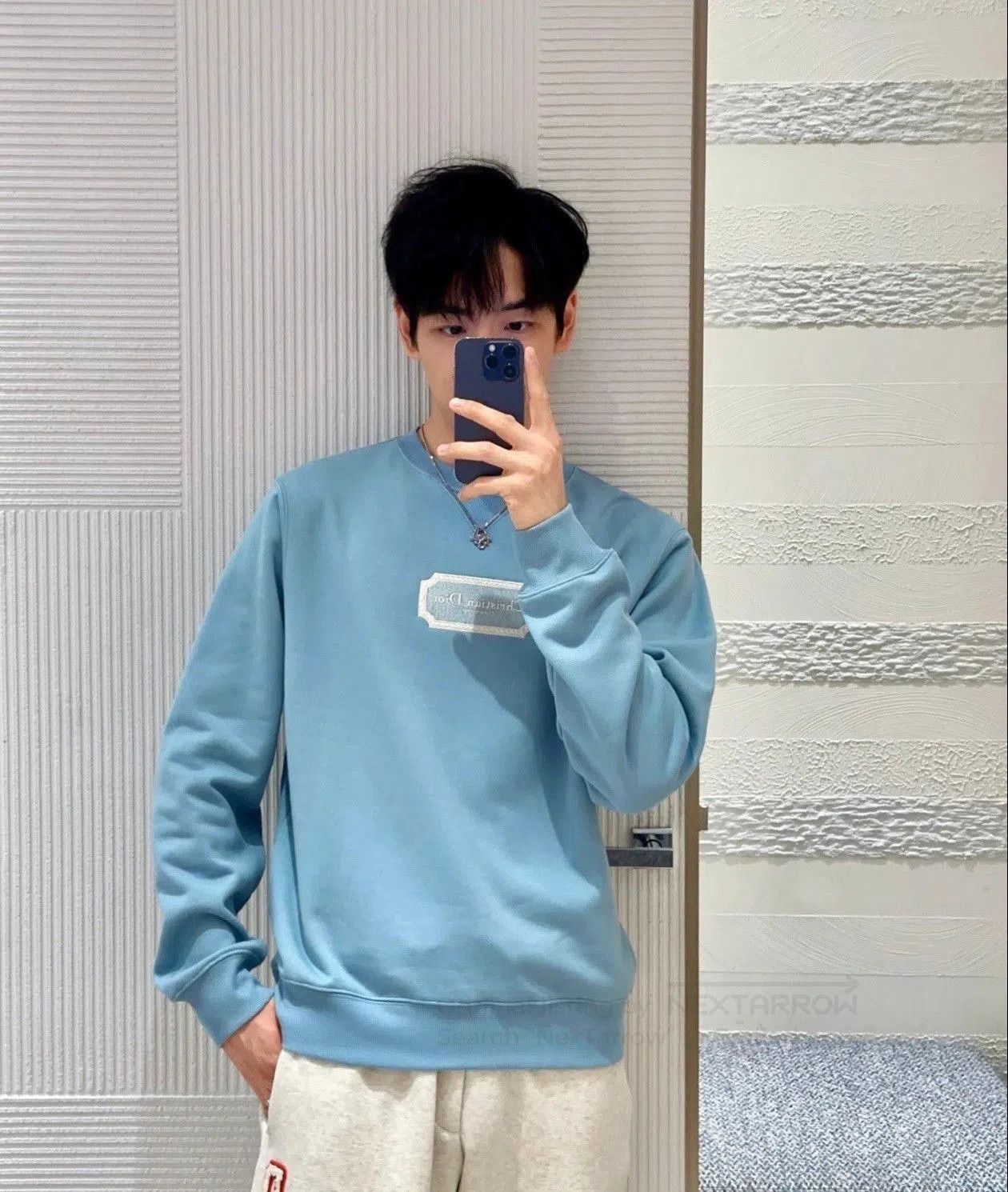 Dior Dior Blue Logo Sweatshirt. Size US XL / EU 56 / 4 - 9 Thumbnail