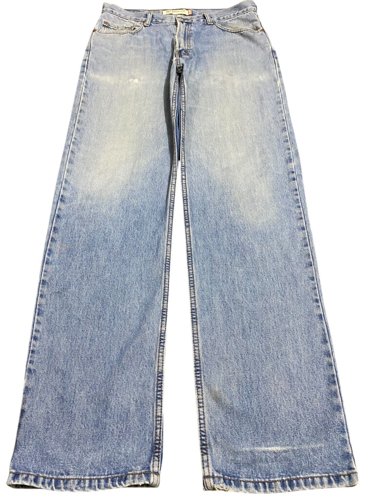 Levi's Vintage 1990 Levis550 Faded Wash Distressed Fit Jeans Size US 35 - 1 Thumbnail