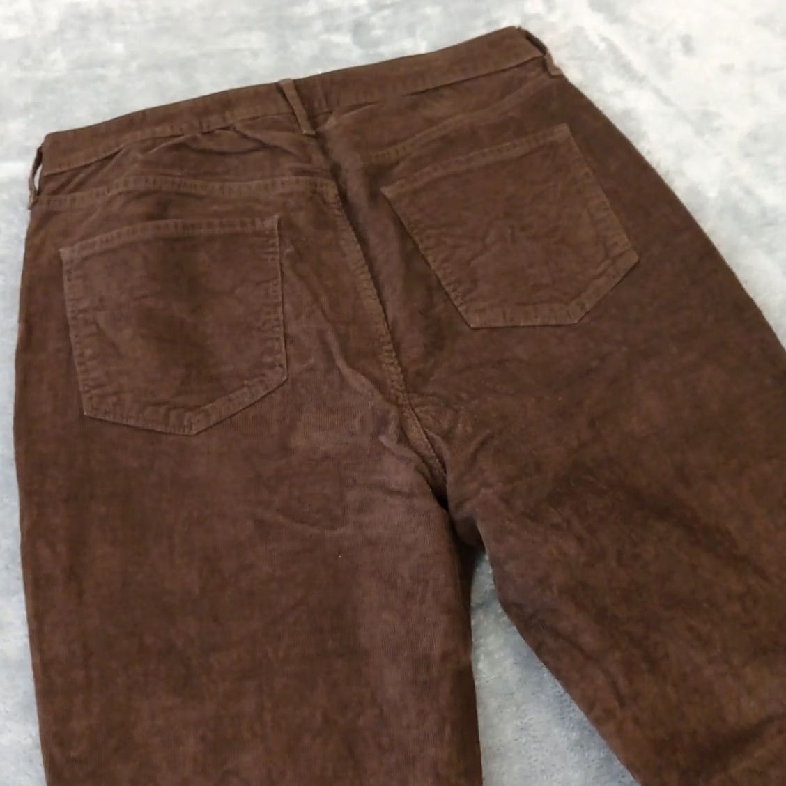 Old Navy Old Navy Pants Womens 14P Brown Flared Corduroy 33x28.5 High Rise Pockets Chino Cotton Blend Vintage: No Regular Petite Women Mens Girls Size 36" / US 14 / IT 50 - 7 Thumbnail
