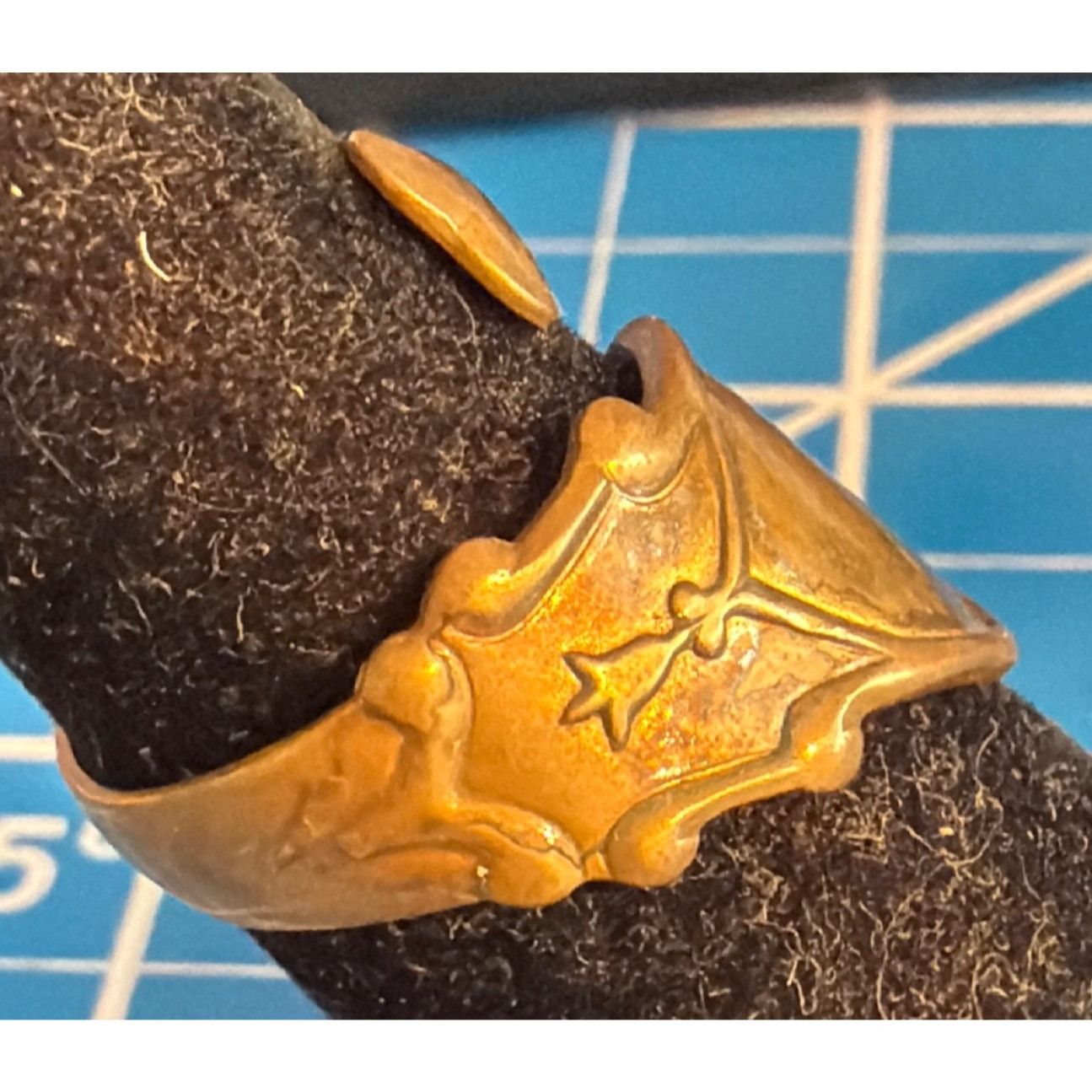 Other Vintage Adjustable Brass Spoon Ring Bypass Ornate Design Siz Size ONE SIZE - 2 Thumbnail