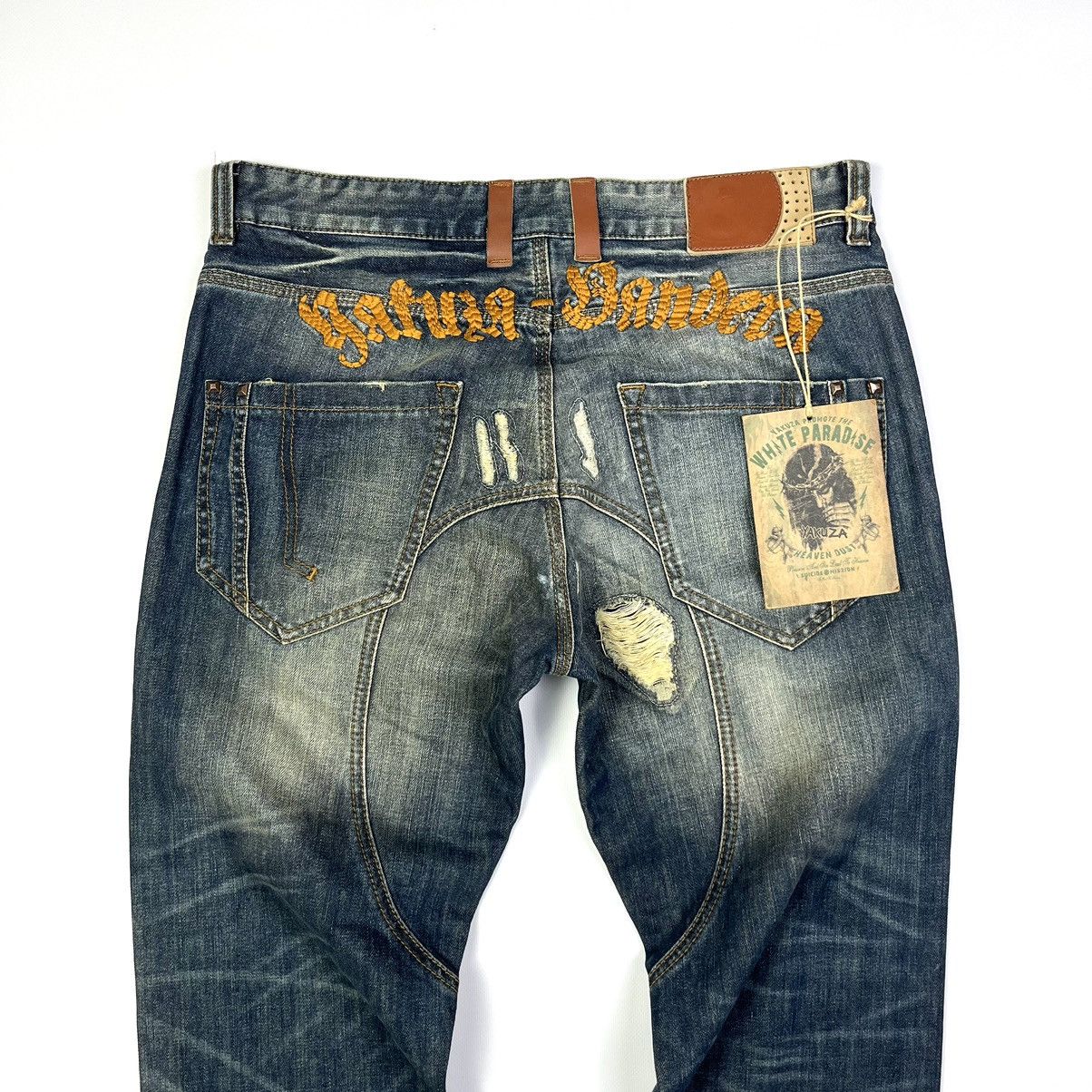 Designer × Japanese Brand New! Yakuza Jeans Art Style Jesus Denim Japanese Brand Size US 33 - 2 Thumbnail
