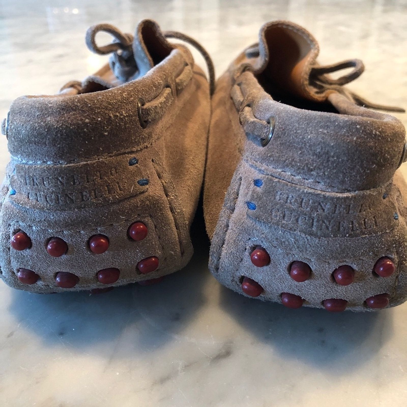Brunello Cucinelli Brunello Cucinelli Gray Suede Driving Moc Loafer 8 Size US 8 / EU 41 - 4 Thumbnail