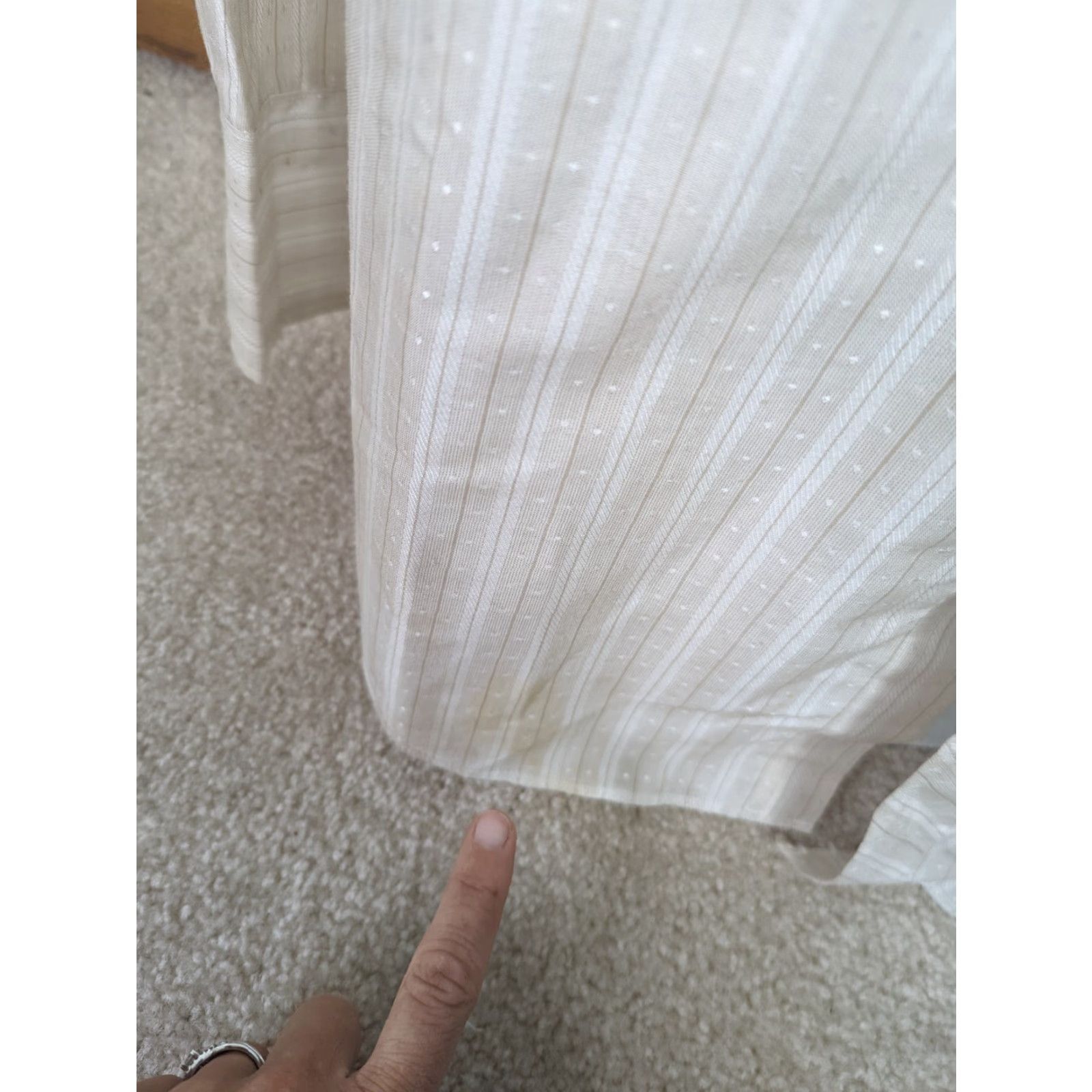 Wrangler VINTAGE Wrangler Western Pearl Snap Striped Shirt Men's XL White Flawed T3F Size US XL / EU 56 / 4 - 5 Thumbnail