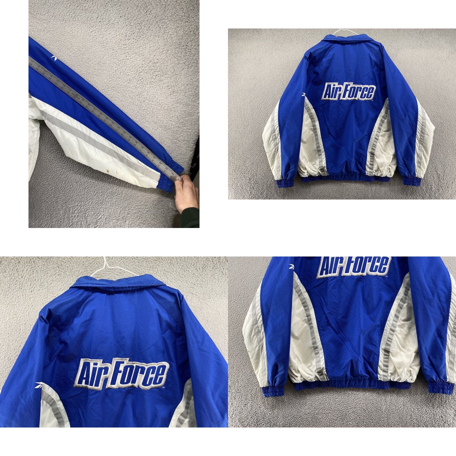 Reebok VINTAGE Reebok Jacket Full Zip Coat Blue USAF United States Falcons Air Force XL SZ Y2K Size US XL / EU 56 / 4 - 8 Thumbnail