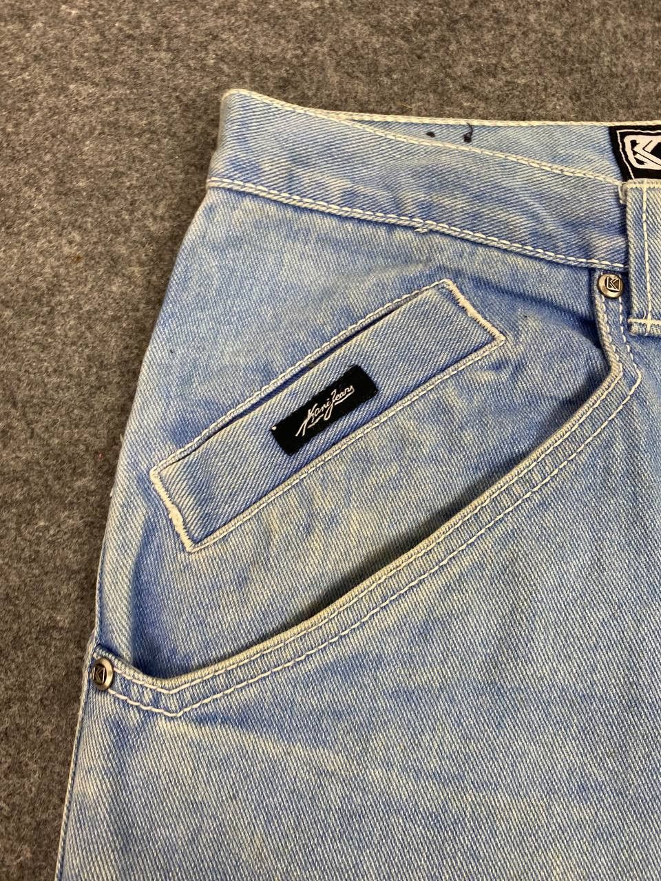 vintage 90s karl kani baggy denim embroided logo