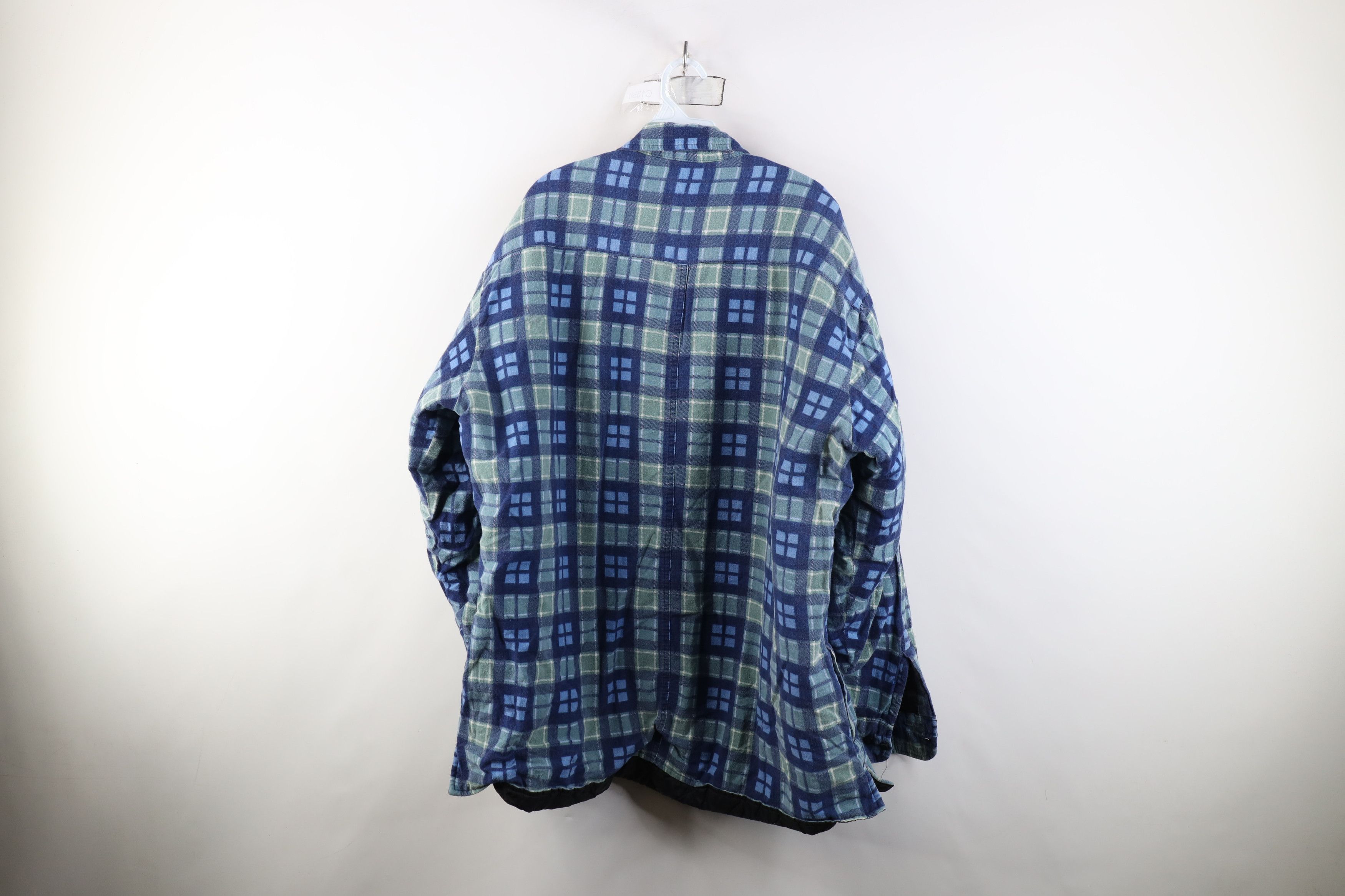 Vintage Vintage 90s Streetwear Flannel Button Shirt Jacket Jac Shirt Size US XXL / EU 58 / 5 - 13 Thumbnail