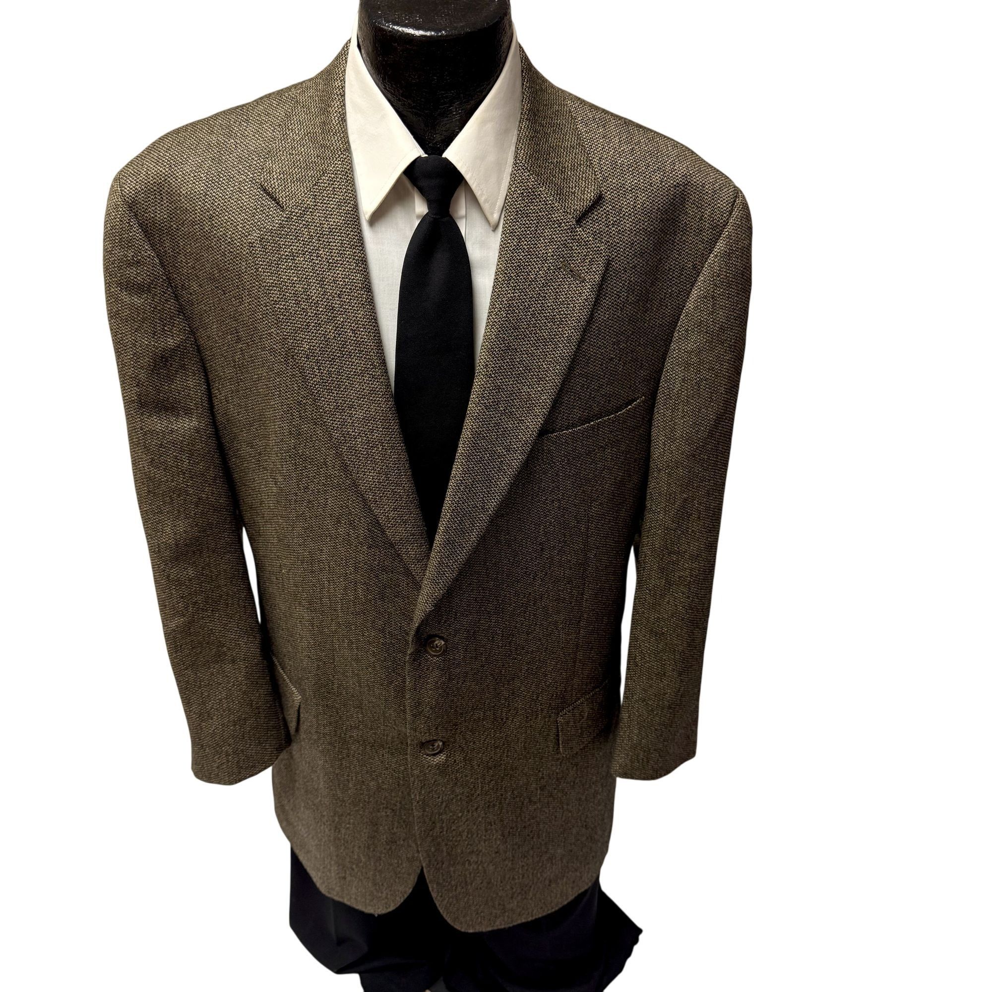 Chaps Ralph Lauren Chaps Ralph Lauren Men's Gold Brown Wool Alpaca Sport Coat Size 46R - 1 Thumbnail