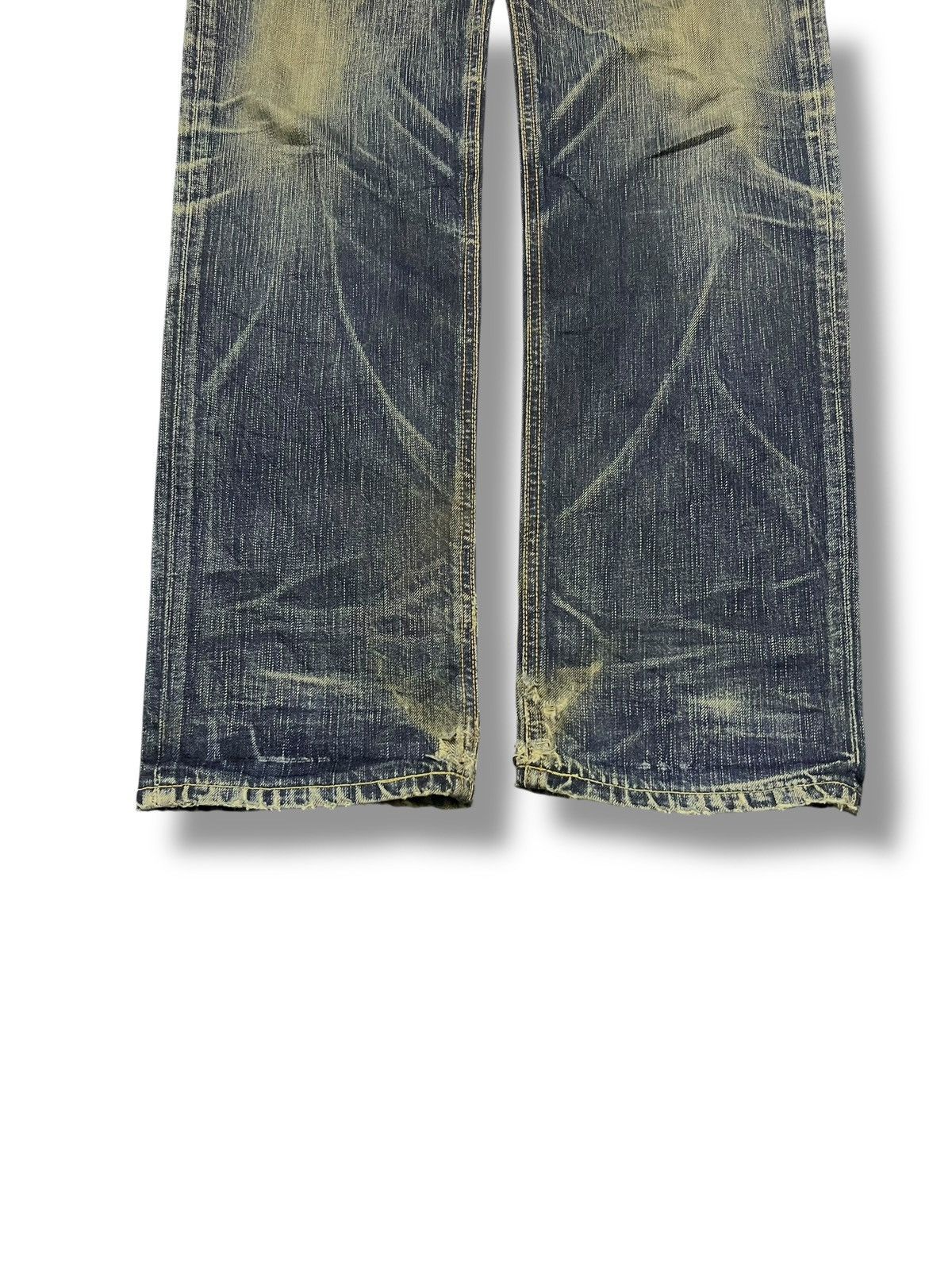 Edwin Vintage Edwin 503 Blue Trip Japan - 💥Rare💥 Crazy Mud Wash Size US 32 / EU 48 - 6 Thumbnail